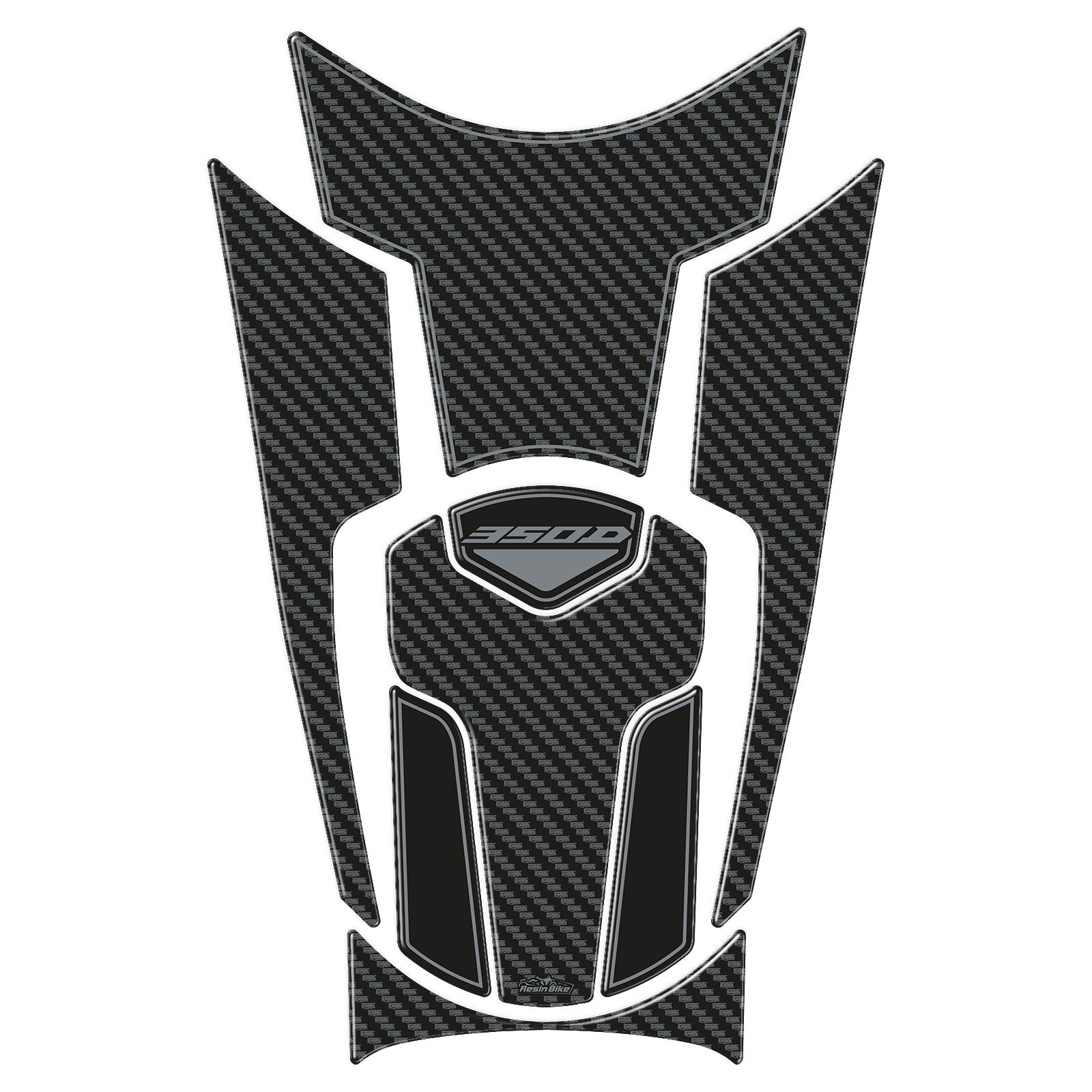 Resin Bike 3D Motorcycle Stickers - Fuel Cap | Zontes ZT350D 2023>Current -   Pyramid Motorcycle Accessories