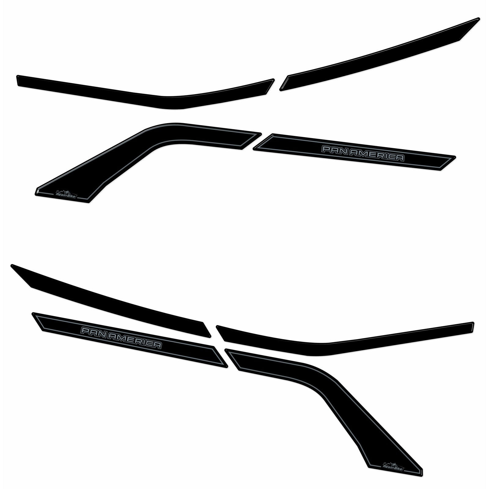 Resin Bike 3D Motorcycle Stickers - Passenger Handles | Harley Davidson Pan America 1250 2020>2025 -   Pyramid Motorcycle Accessories