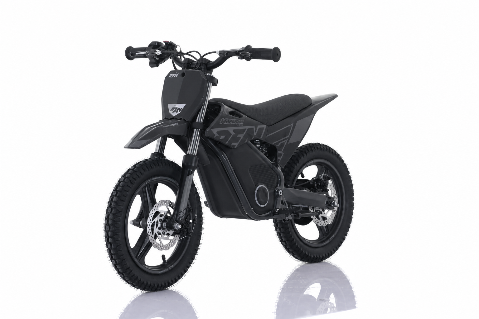 RFN Warrior SX-E500 14-inch Kids Electric MX Bike | Black/Grey
