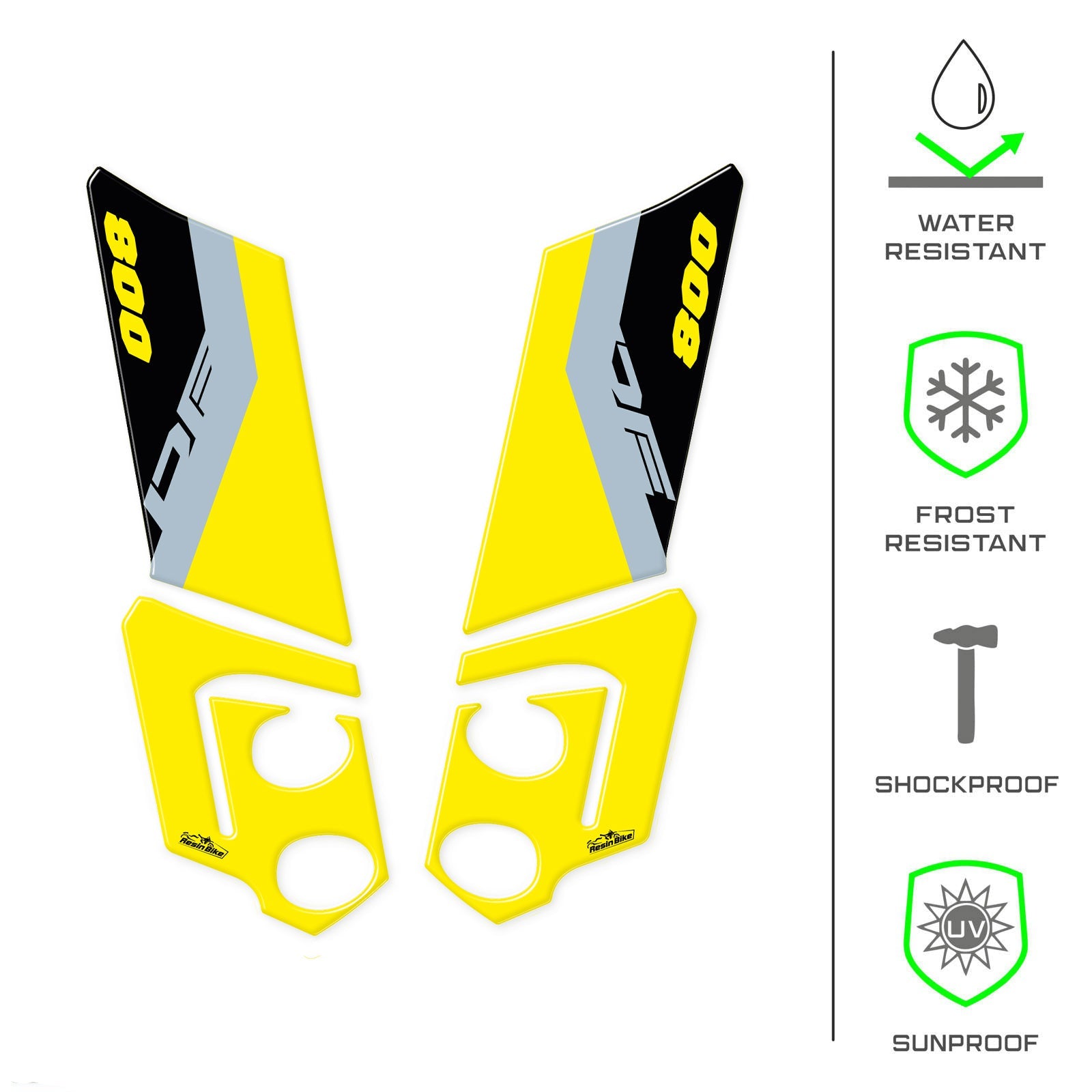 Resin Bike 3D Motorcycle Stickers - Side Panels | Suzuki V-Strom 800DE 2023>2025 -   Pyramid Motorcycle Accessories