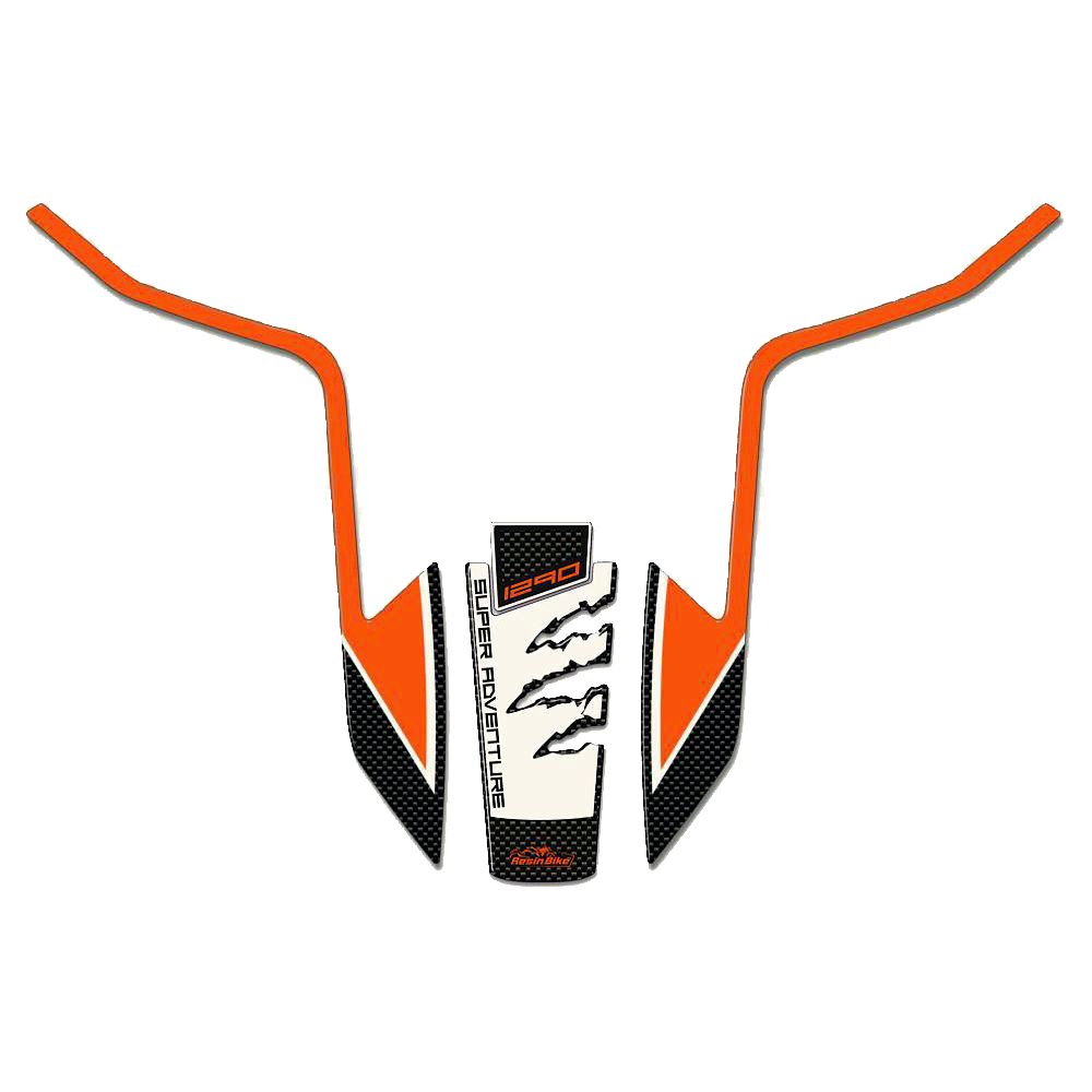 Resin Bike 3D Motorcycle Stickers - Front Fender | KTM 1290 Super Adventure S 2017>2020 RB-BF886449 -   Pyramid Motorcycle Accessories