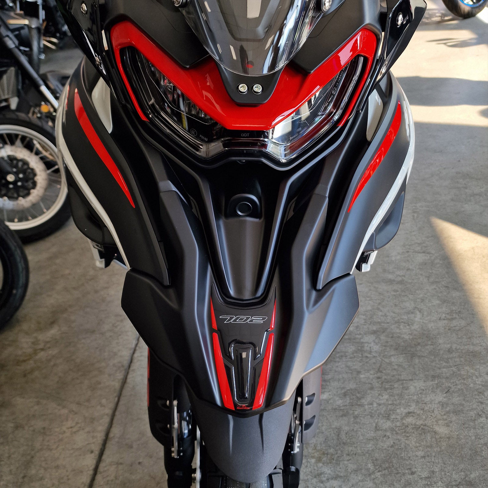 Resin Bike 3D Motorcycle Stickers - Beak | Benelli TRK 702 / 702 X 2023>2026 RB-1000682600009 -   Pyramid Motorcycle Accessories