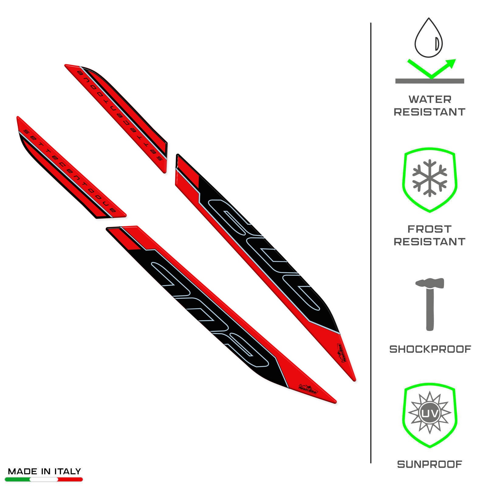 Resin Bike 3D Motorcycle Stickers - Passenger Handles | Benelli TRK 702 / 702 X 2023>2026 RB-1000682700006 -   Pyramid Motorcycle Accessories