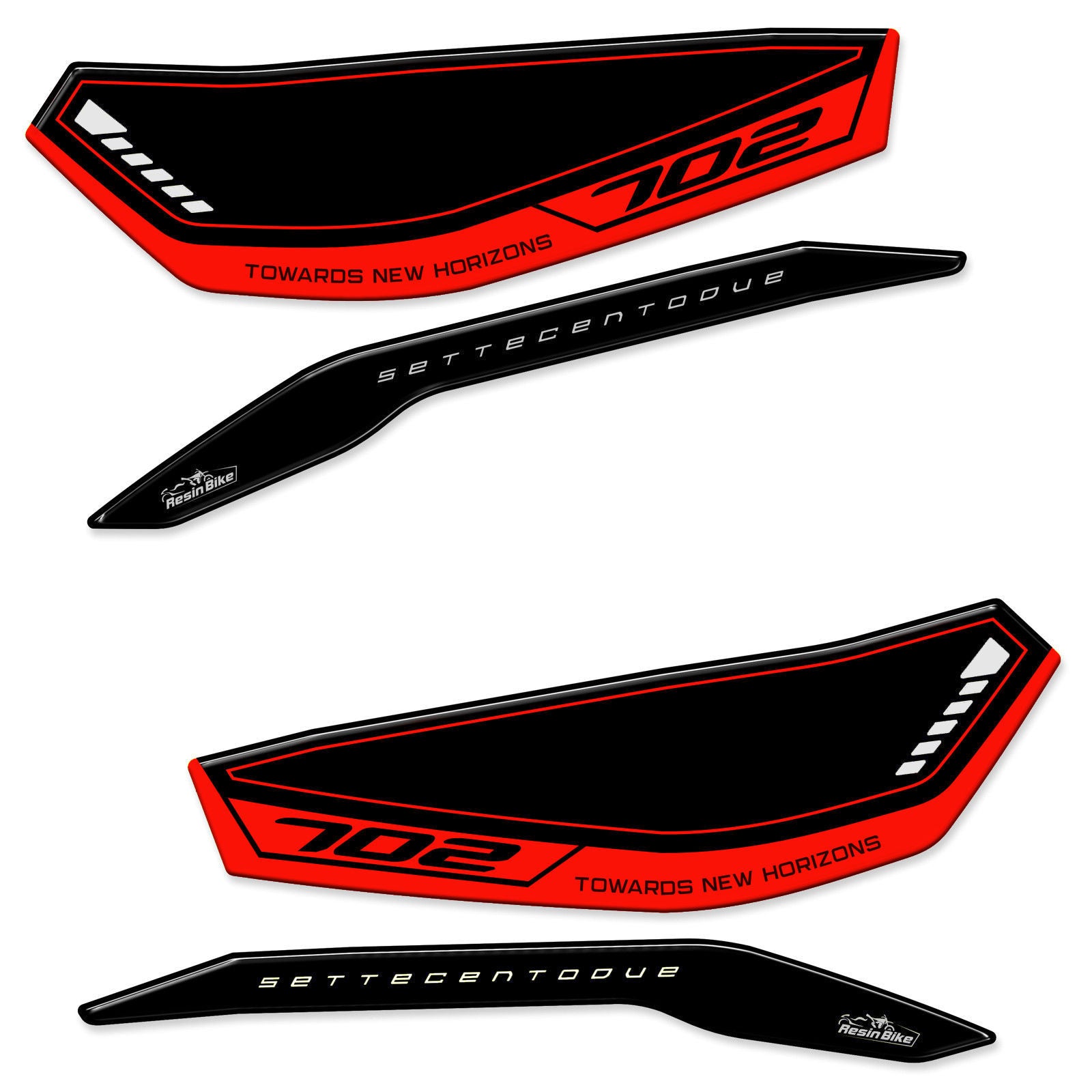Resin Bike 3D Motorcycle Stickers - Handguards | Benelli TRK 702/702X 2023>2025 -   Pyramid Motorcycle Accessories