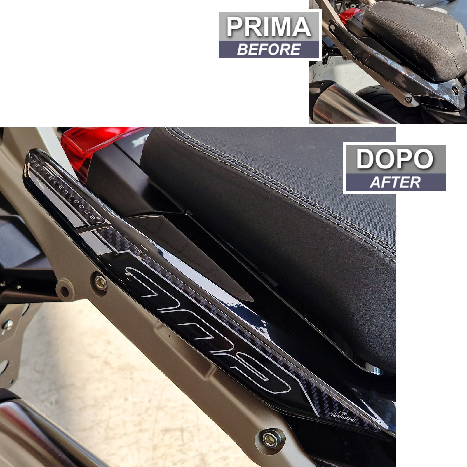 Resin Bike 3D Motorcycle Stickers - Passenger Handles | Benelli TRK 702 / 702 X 2023>2026 RB-1000728000008 -   Pyramid Motorcycle Accessories