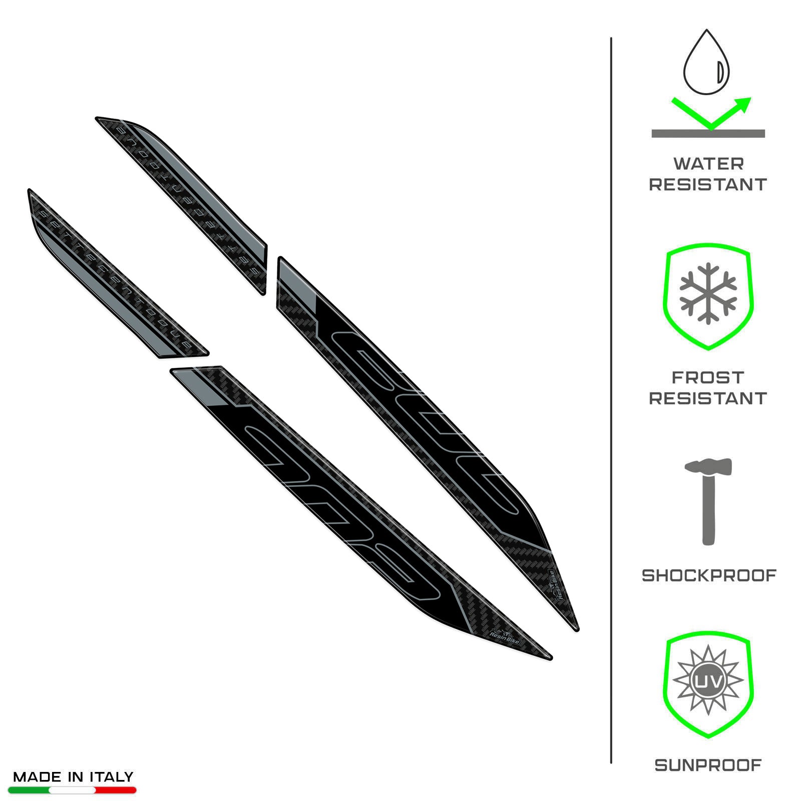 Resin Bike 3D Motorcycle Stickers - Passenger Handles | Benelli TRK 702 / 702 X 2023>2026 RB-1000728000008 -   Pyramid Motorcycle Accessories