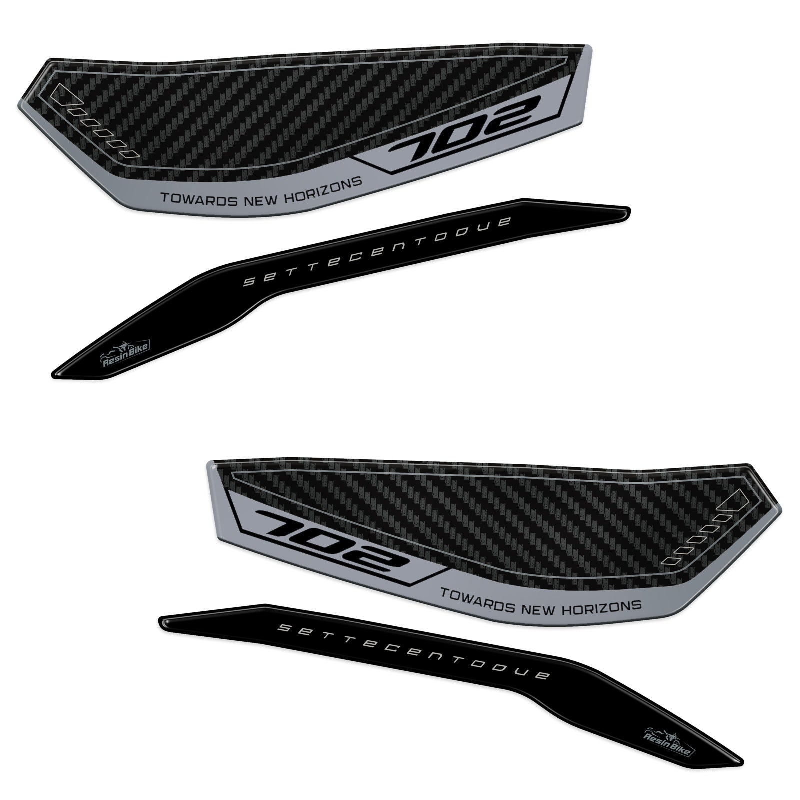 Resin Bike 3D Motorcycle Stickers - Handguards | Benelli TRK 702 / 702 X 2023>2026 -   Pyramid Motorcycle Accessories
