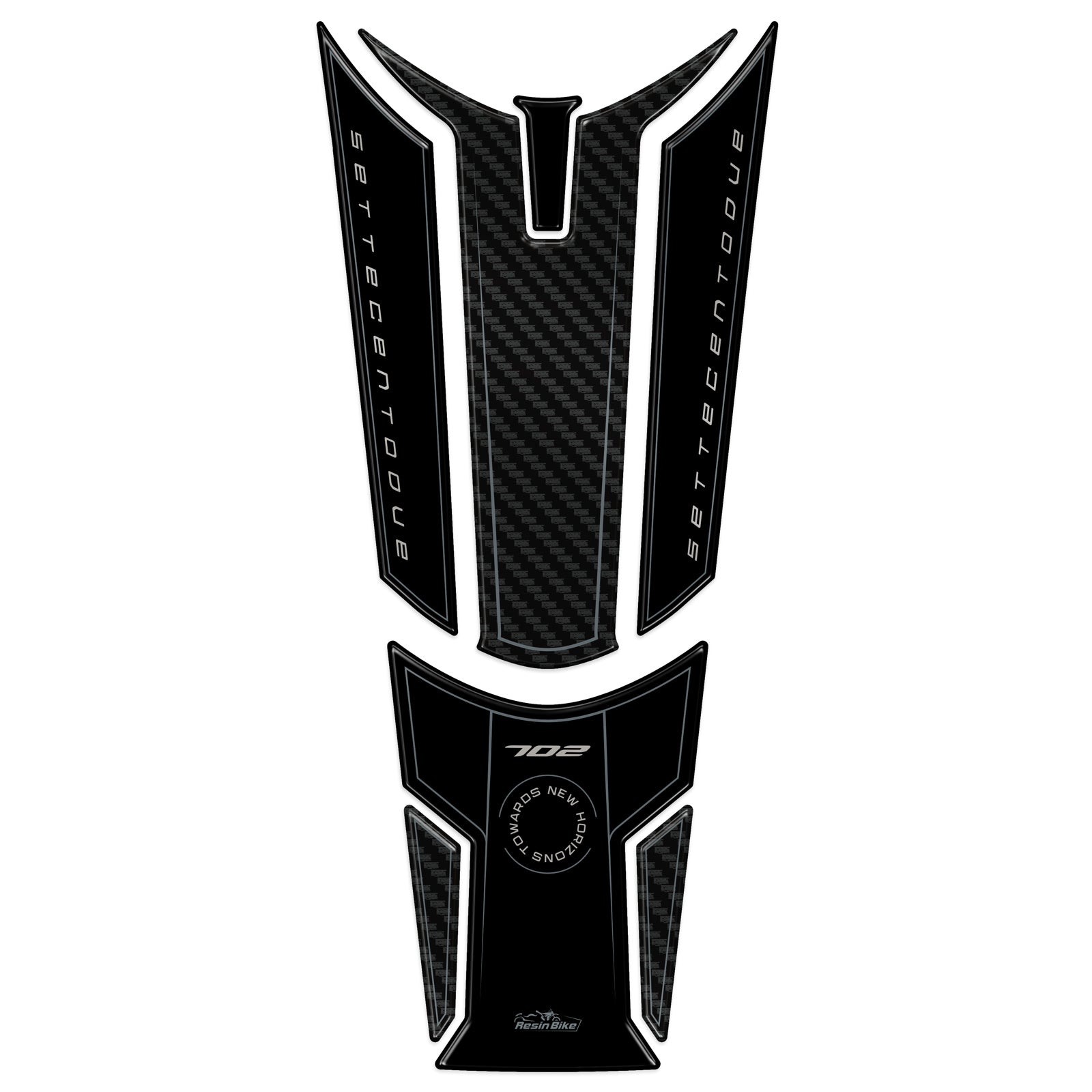 Resin Bike 3D Motorcycle Stickers - Tank Pad | Benelli TRK 702 / 702 X 2023>2026 RB-1000683500001 -   Pyramid Motorcycle Accessories