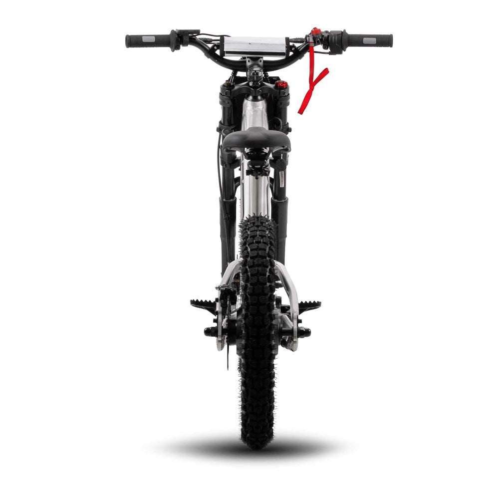 Amped A18 Comp Kids Electric Bike | Silver -   Pyramid Motorcycle Accessories