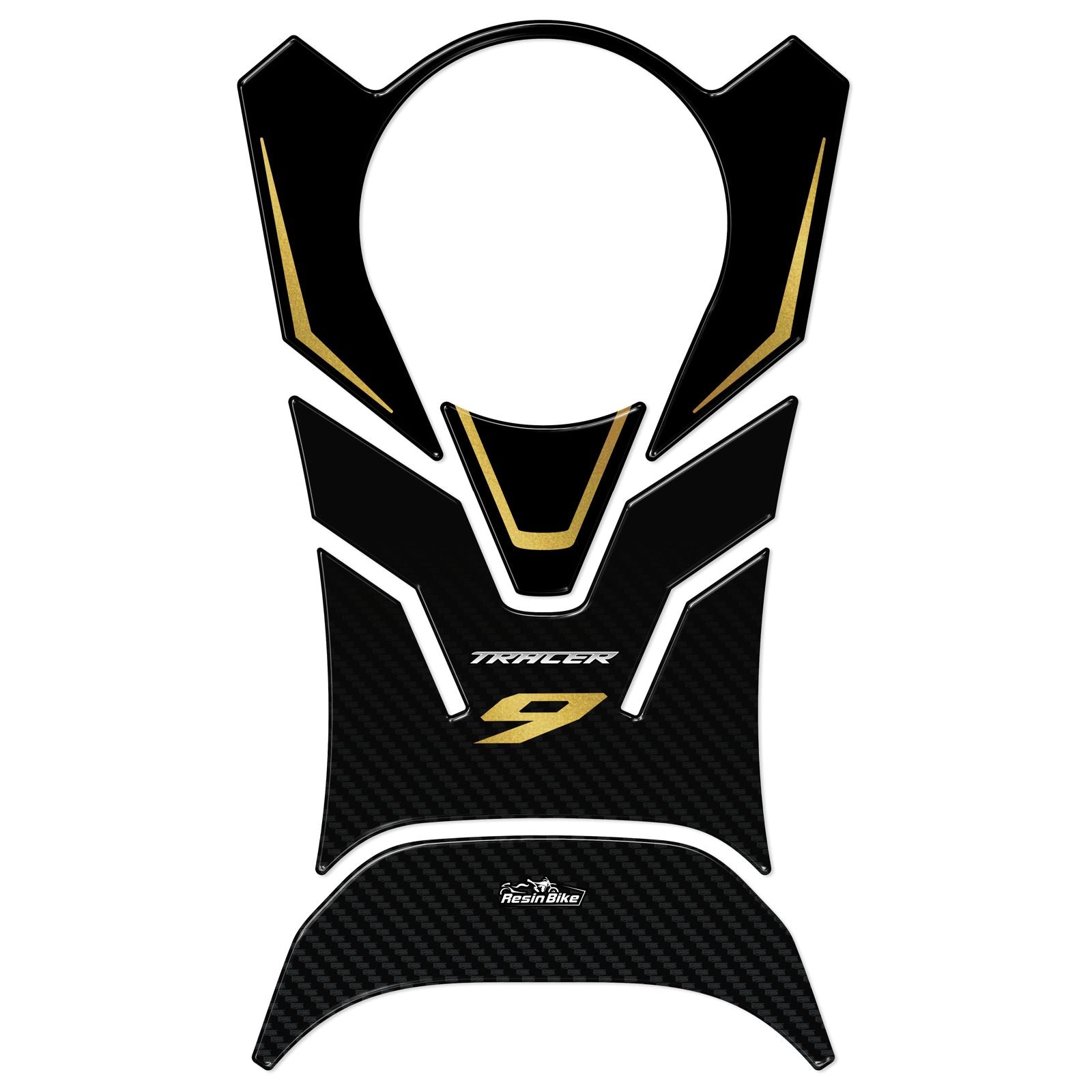 Resin Bike 3D Motorcycle Stickers - Tank Pad | Yamaha Tracer 9/9GT/9GT+ 2021>2024 -   Pyramid Motorcycle Accessories