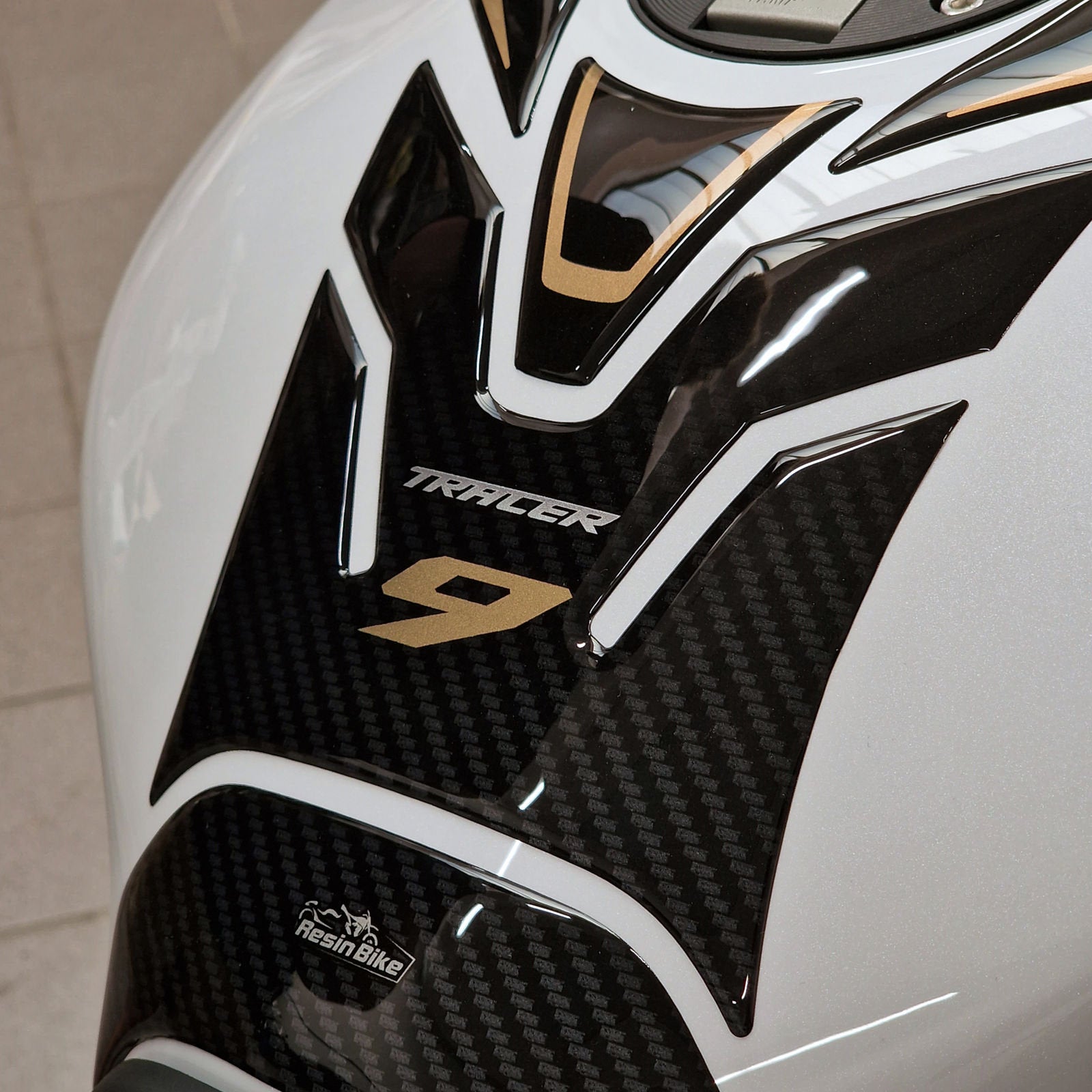 Resin Bike 3D Motorcycle Stickers - Tank Pad | Yamaha Tracer 9/9GT/9GT+ 2021>2024 -   Pyramid Motorcycle Accessories