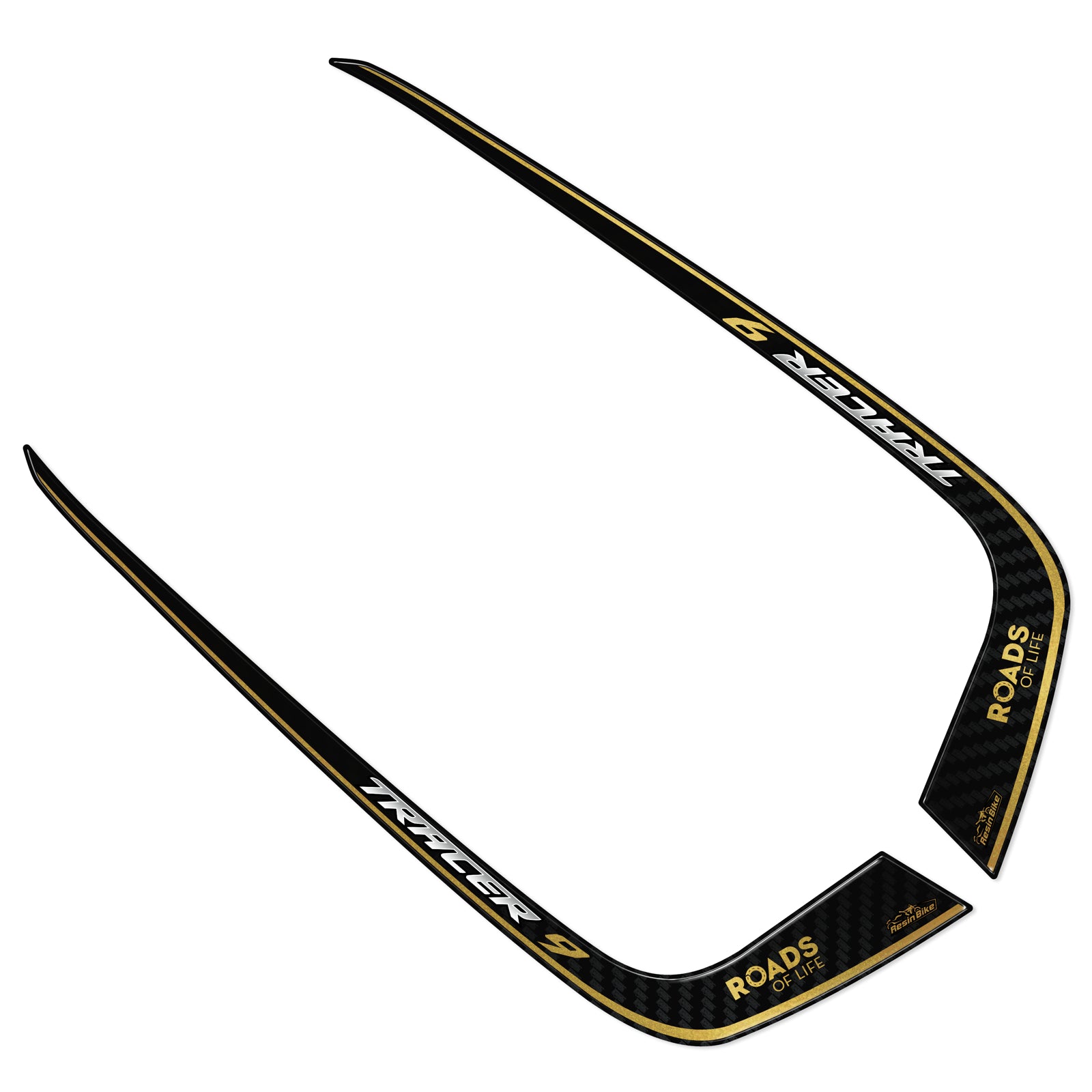 Resin Bike 3D Motorcycle Stickers - Passenger Handles | Yamaha Tracer 9 / 9 GT / 9 GT+ 2021>2024 RB-1000684400003 -   Pyramid Motorcycle Accessories