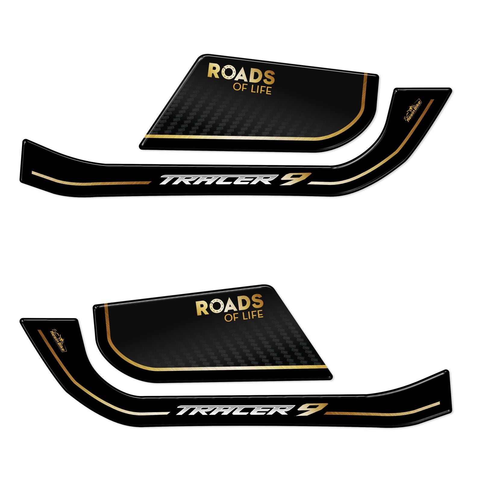 Resin Bike 3D Motorcycle Stickers - Handguards | Yamaha Tracer 9/9GT/9GT+ 2021>2024 -   Pyramid Motorcycle Accessories