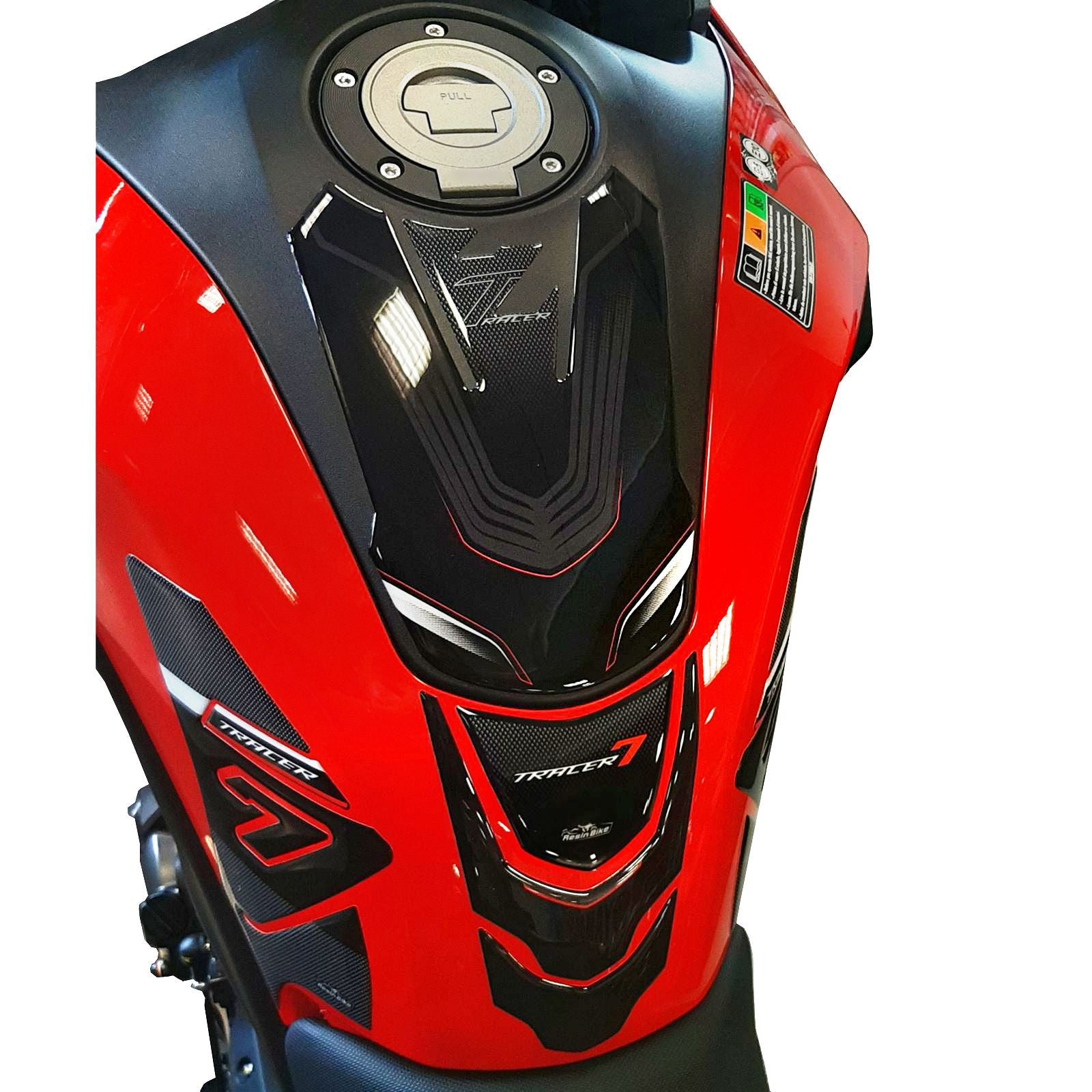 Resin Bike 3D Motorcycle Stickers - Tank Kit | Yamaha Tracer 7 2021>2024 -   Pyramid Motorcycle Accessories