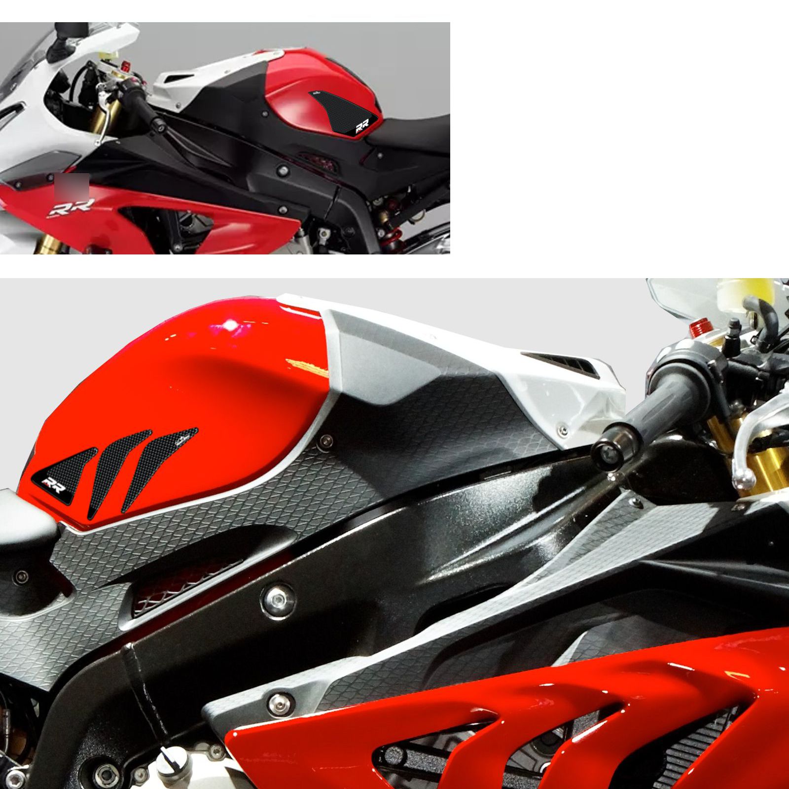 Resin Bike 3D Motorcycle Stickers - Tank Sides | BMW S 1000 RR 2013>2014 -   Pyramid Motorcycle Accessories