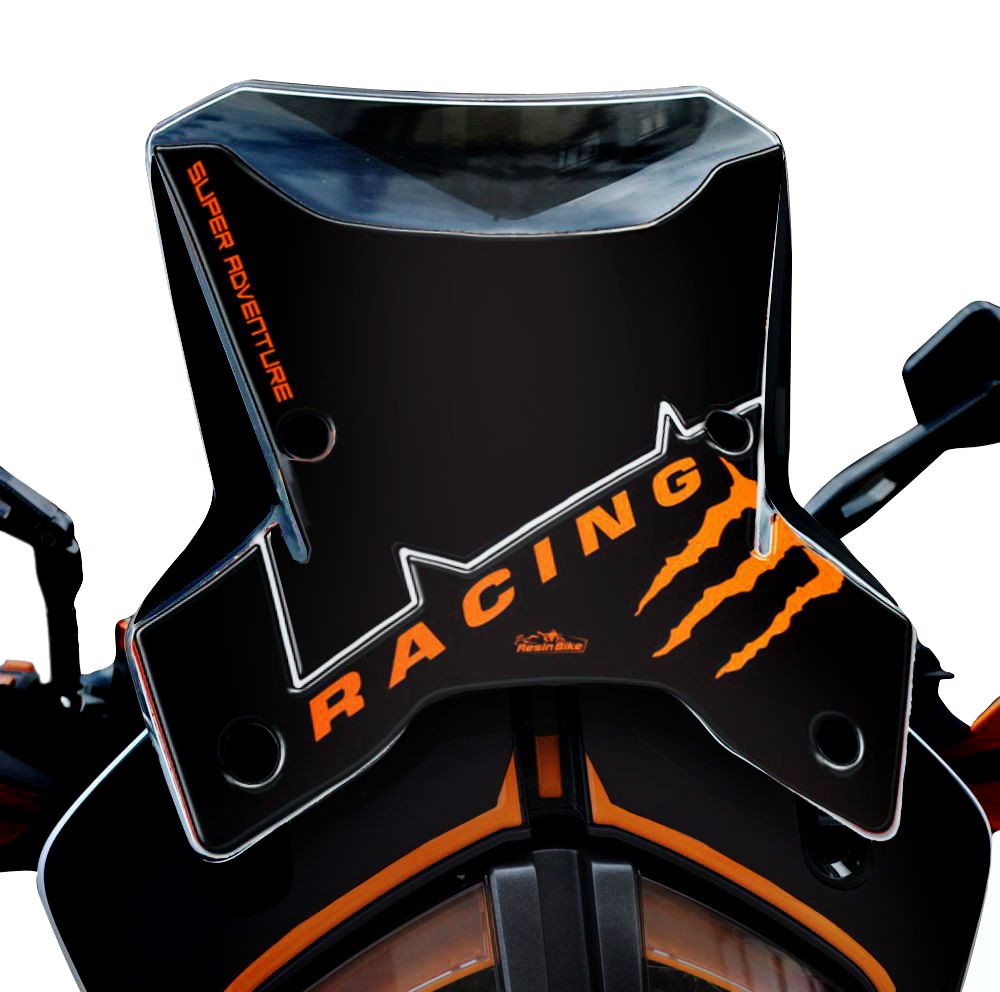 Resin Bike 3D Motorcycle Stickers - Windshield | KTM 1290 Super Adventure S 2018>2020RB-B6T92442 -   Pyramid Motorcycle Accessories