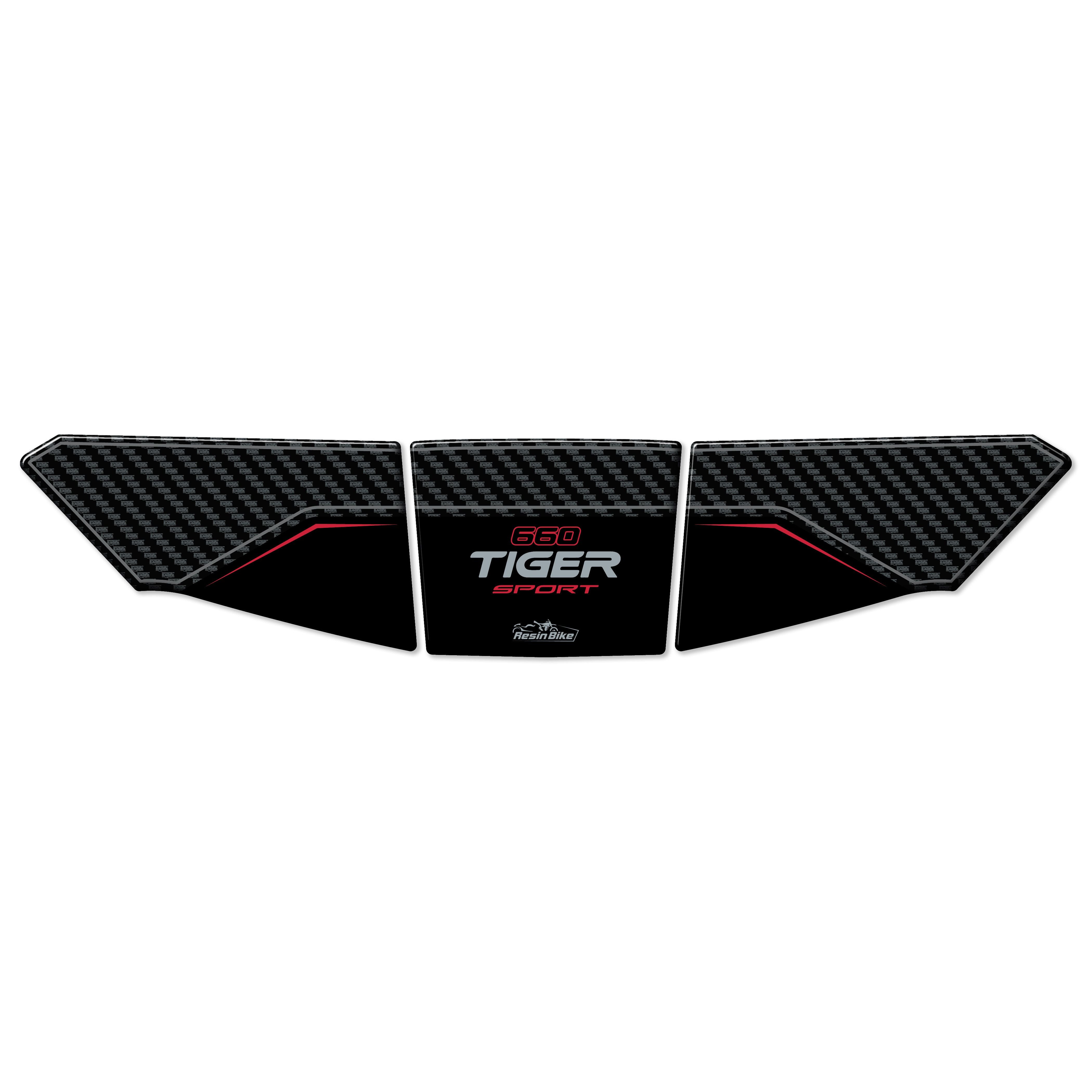 Resin Bike 3D Motorcycle Stickers - Tank Pad | Triumph Tiger Sport 660 / 800 2022>2026 -   Pyramid Motorcycle Accessories