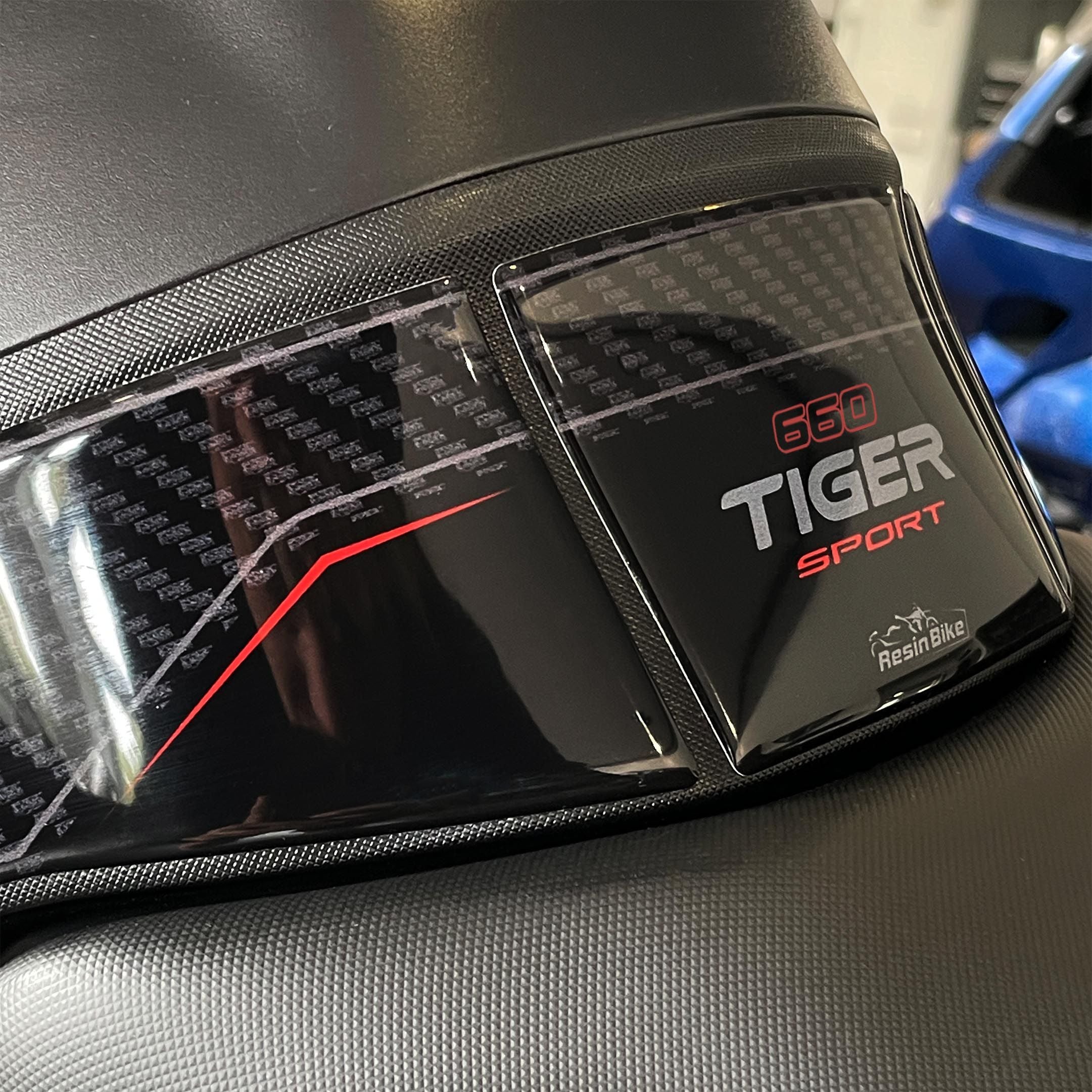 Resin Bike 3D Motorcycle Stickers - Tank Pad | Triumph Tiger Sport 660 / 800 2022>2026 -   Pyramid Motorcycle Accessories