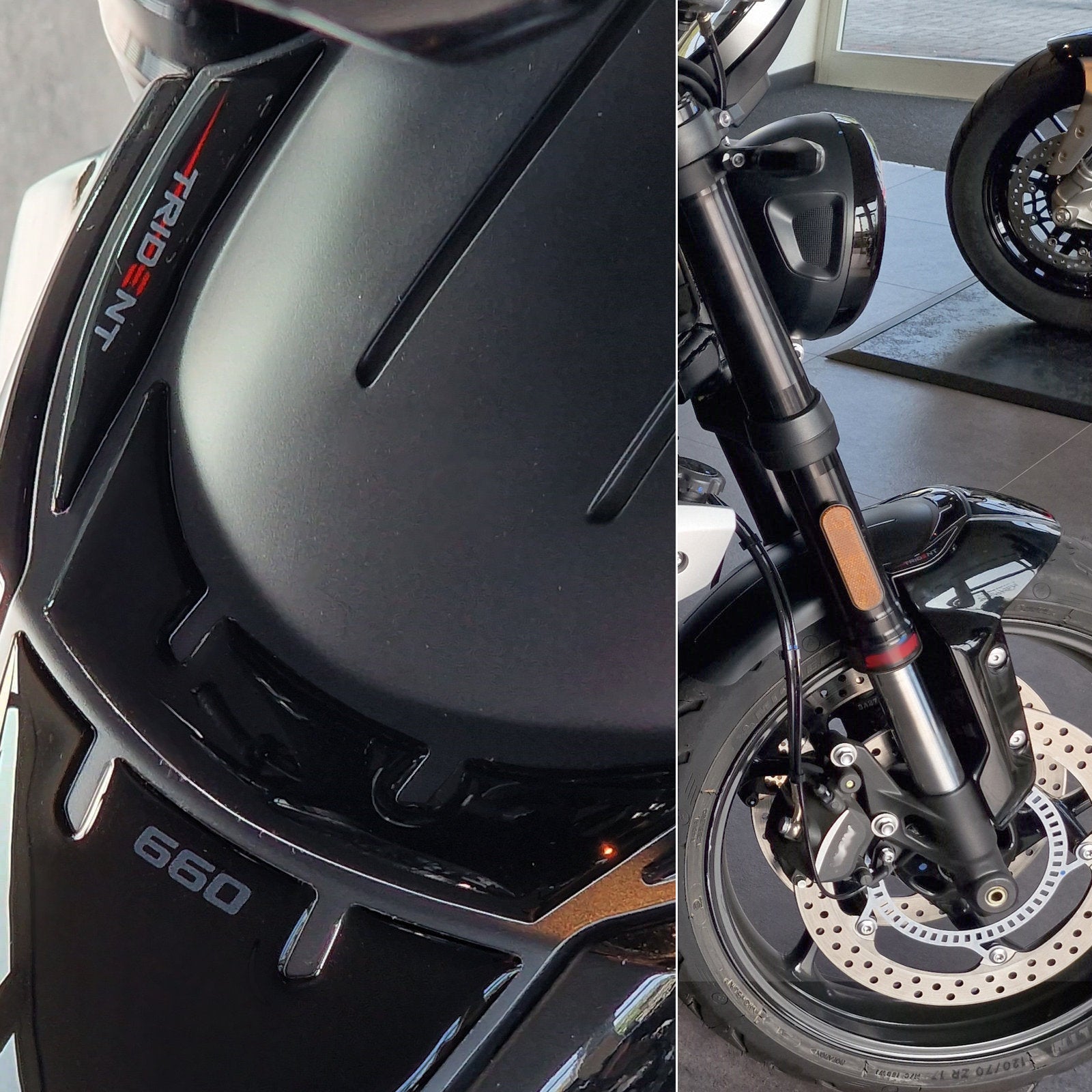 Resin Bike 3D Motorcycle Stickers - Front Fender | Triumph Trident 660 2021>2025 -   Pyramid Motorcycle Accessories