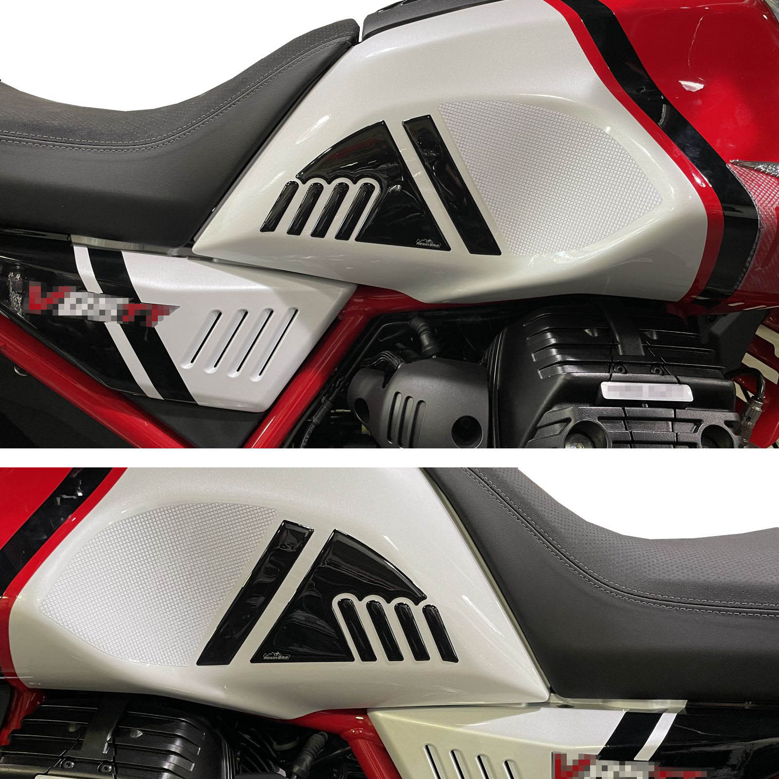 Resin Bike 3D Motorcycle Stickers - Tank Kit | Moto Guzzi V85 TT 2021>2022 -   Pyramid Motorcycle Accessories