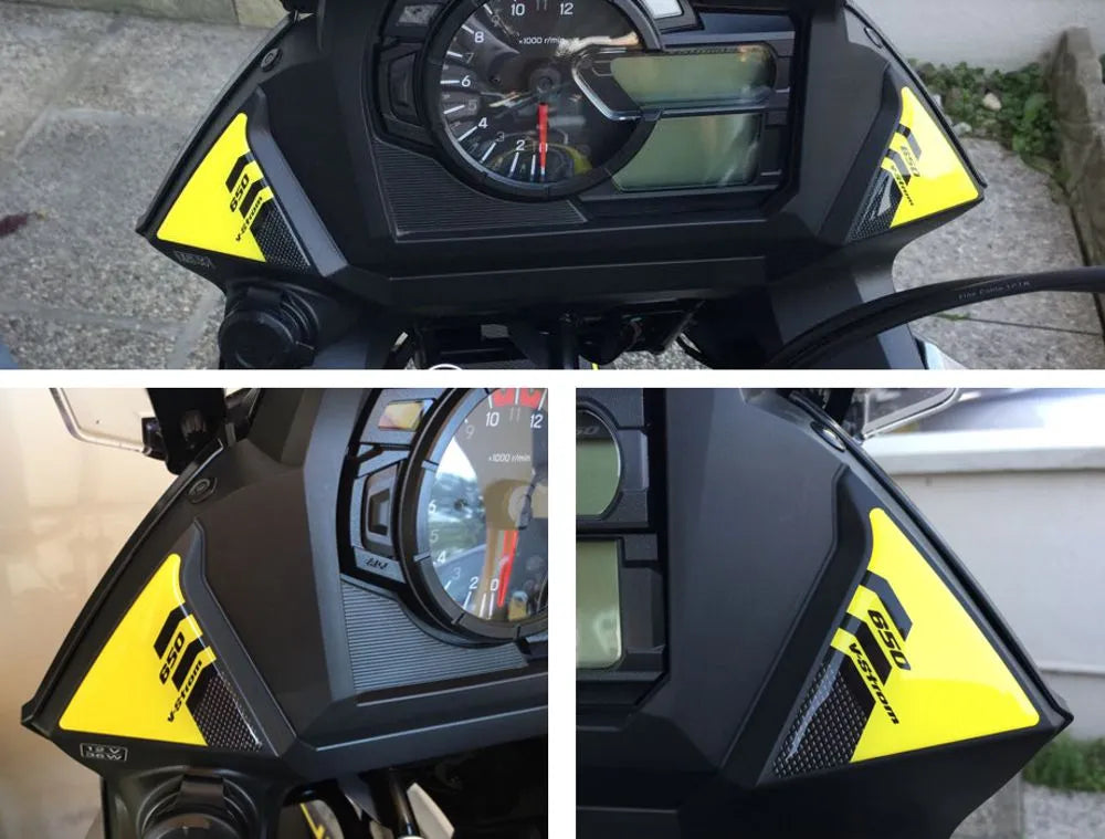 Resin Bike 3D Motorcycle Stickers - Frontal Area | Suzuki V-Strom 650 2017>2023 -   Pyramid Motorcycle Accessories