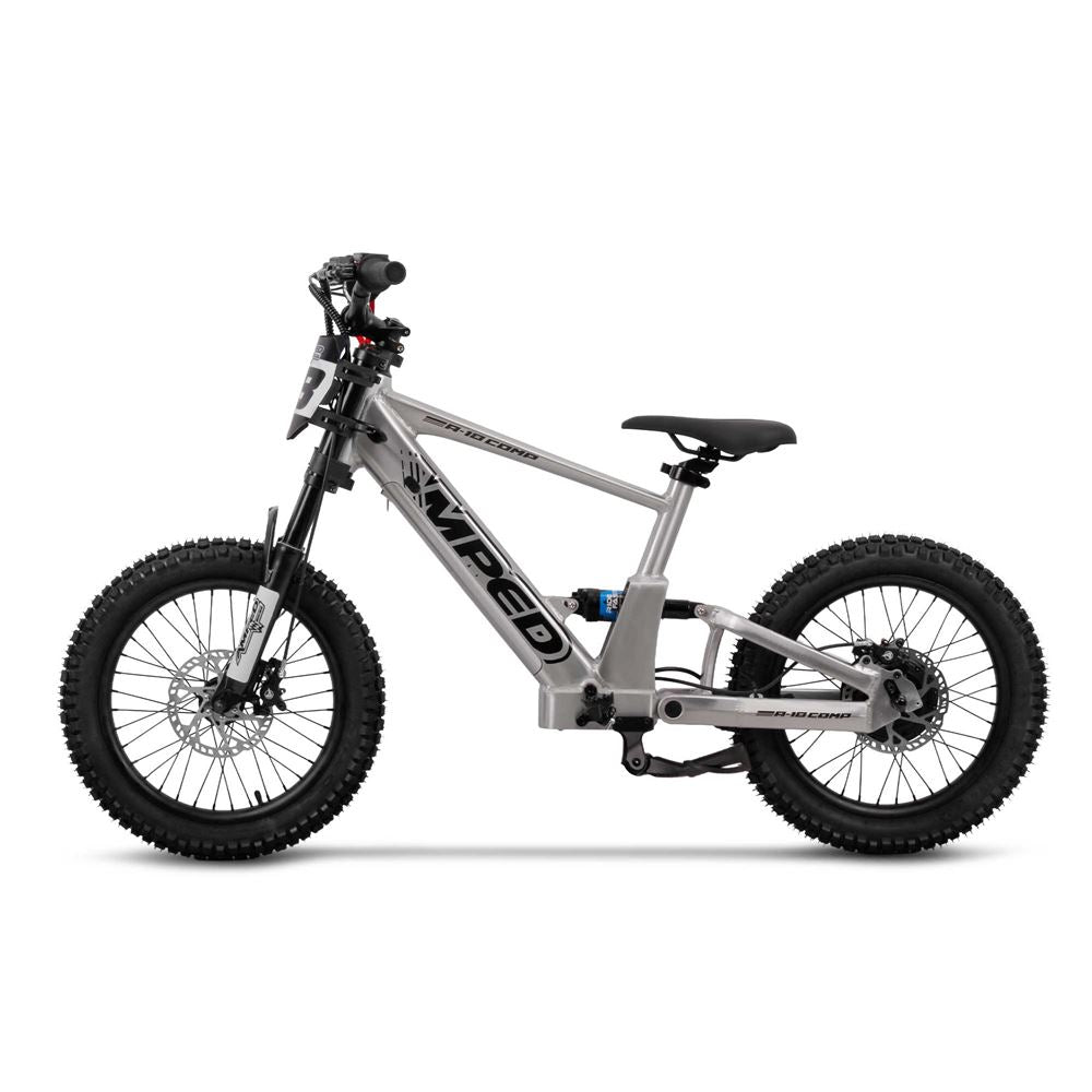 Amped A18 Comp Kids Electric Bike | Silver -   Pyramid Motorcycle Accessories