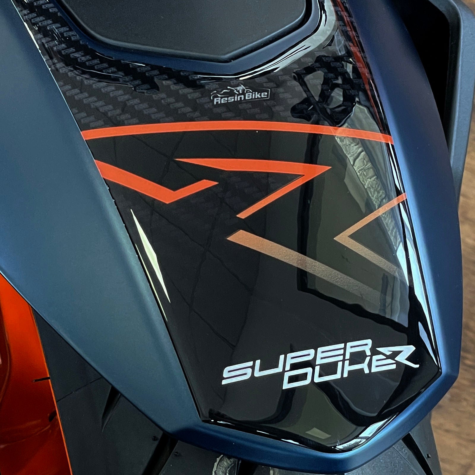 Resin Bike 3D Motorcycle Stickers - Front Fender | KTM 1290 Super Duke R 2022>2023 -   Pyramid Motorcycle Accessories