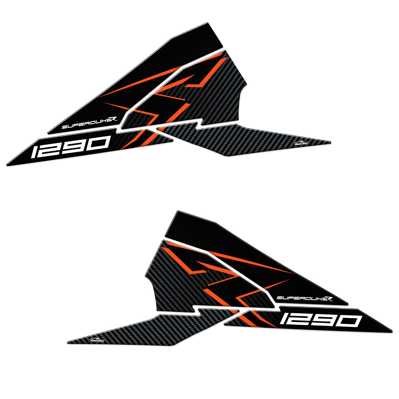 Resin Bike 3D Motorcycle Stickers - Tank Sides | KTM 1290 Super Duke R 2022>2023 -   Pyramid Motorcycle Accessories