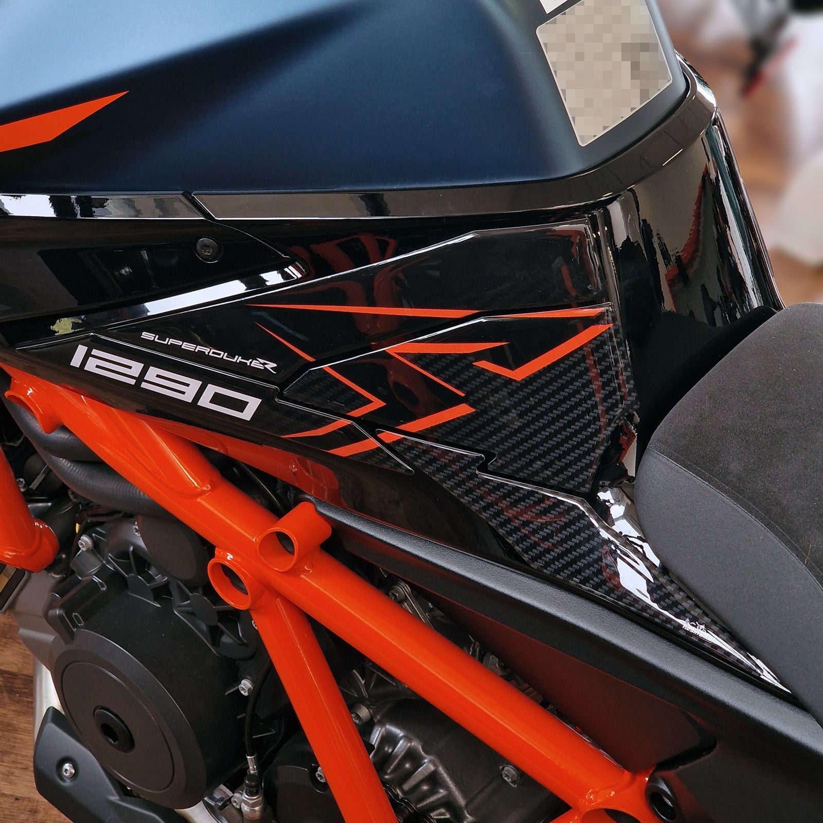 Resin Bike 3D Motorcycle Stickers - Tank Sides | KTM 1290 Super Duke R 2022>2023 -   Pyramid Motorcycle Accessories