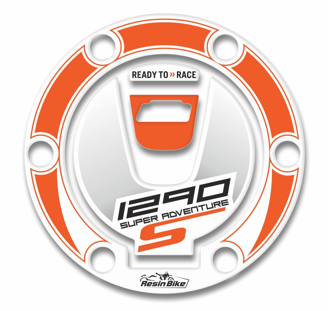 Resin Bike 3D Motorcycle Stickers - Fuel Cap | KTM 1290 Super Adventure S 2017>2020 -   Pyramid Motorcycle Accessories