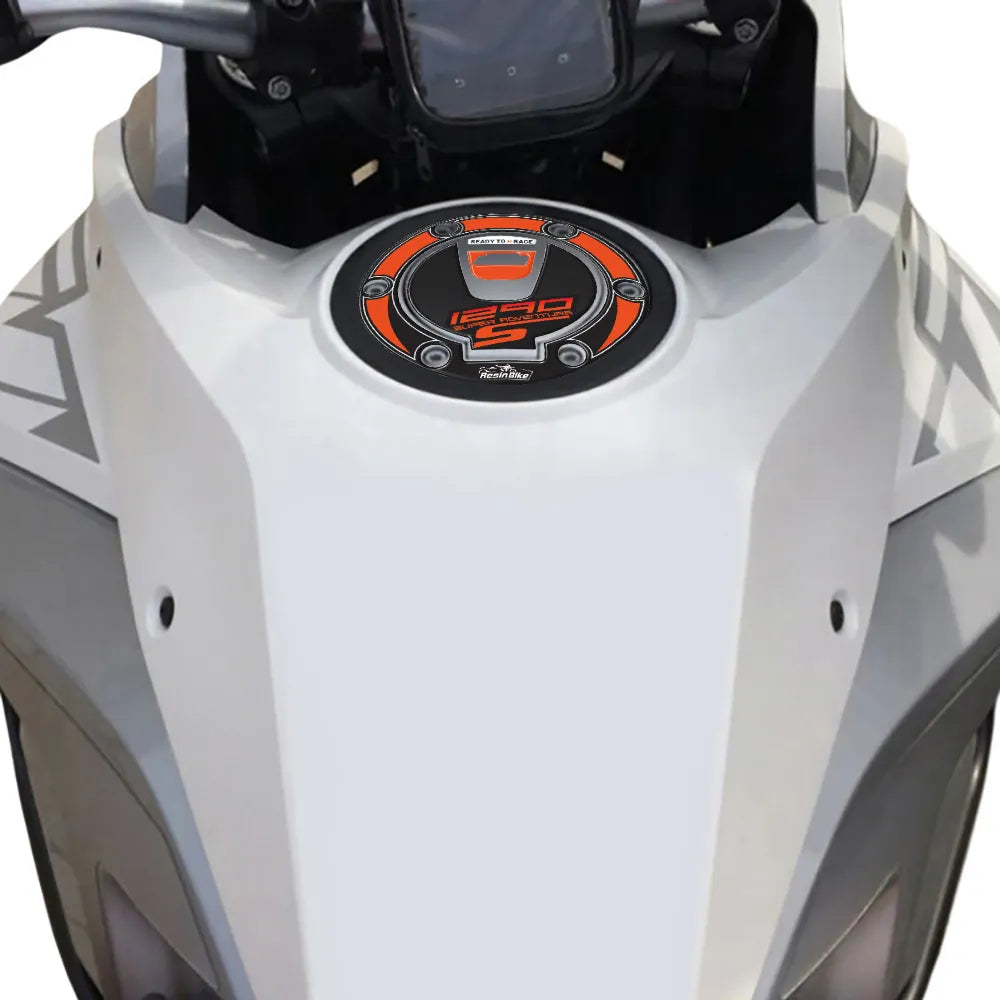 Resin Bike 3D Motorcycle Stickers - Fuel Cap | KTM 1290 Super Adventure S 2017>Current -   Pyramid Motorcycle Accessories
