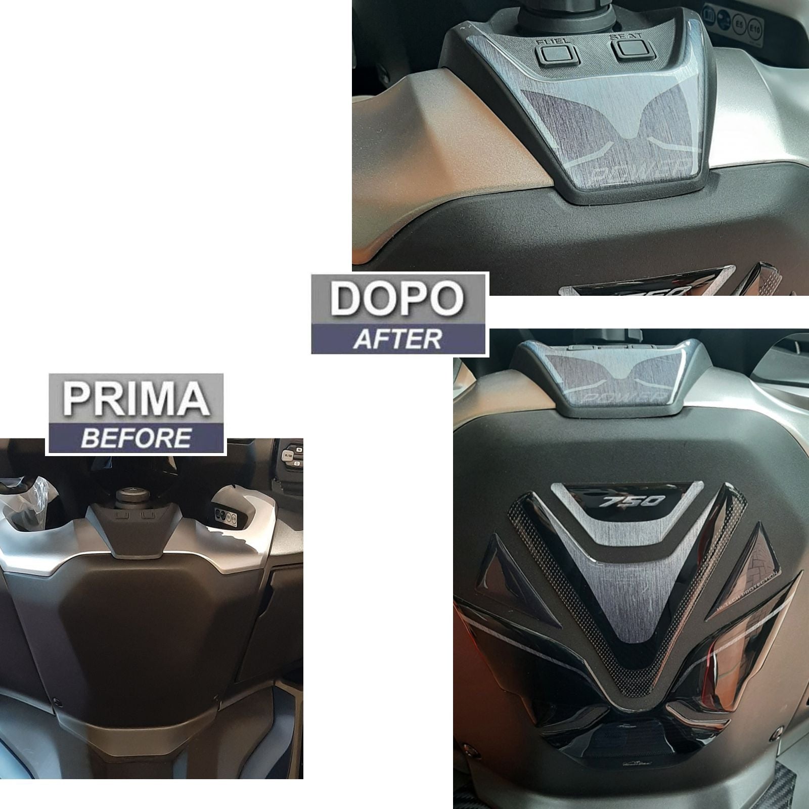 Resin Bike 3D Motorcycle Stickers - Footboard | Honda Forza 750 2021>2026 RB-1000439500002 -   Pyramid Motorcycle Accessories