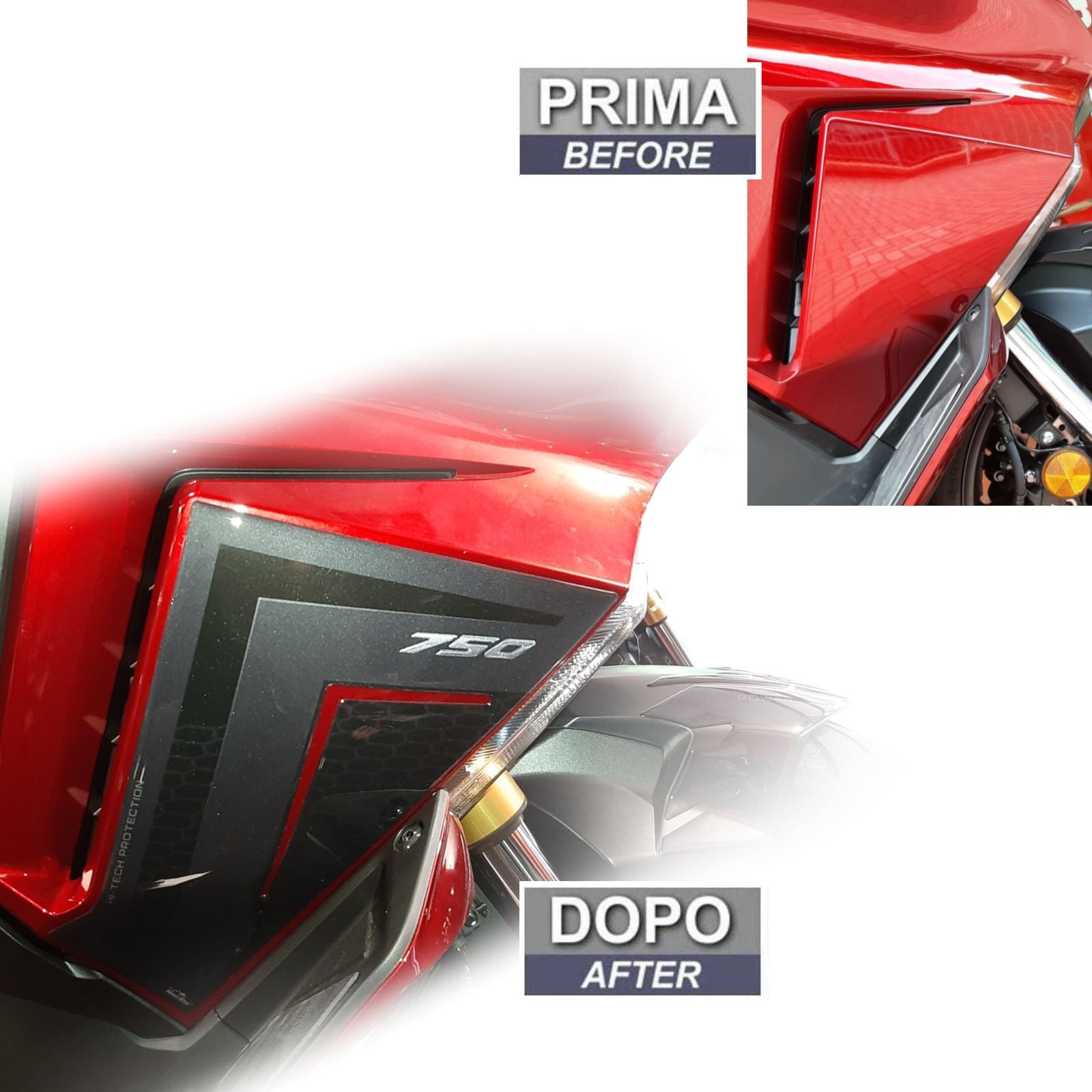 Resin Bike 3D Motorcycle Stickers - Tank Sides | Honda Forza 750 2021>2024 -   Pyramid Motorcycle Accessories