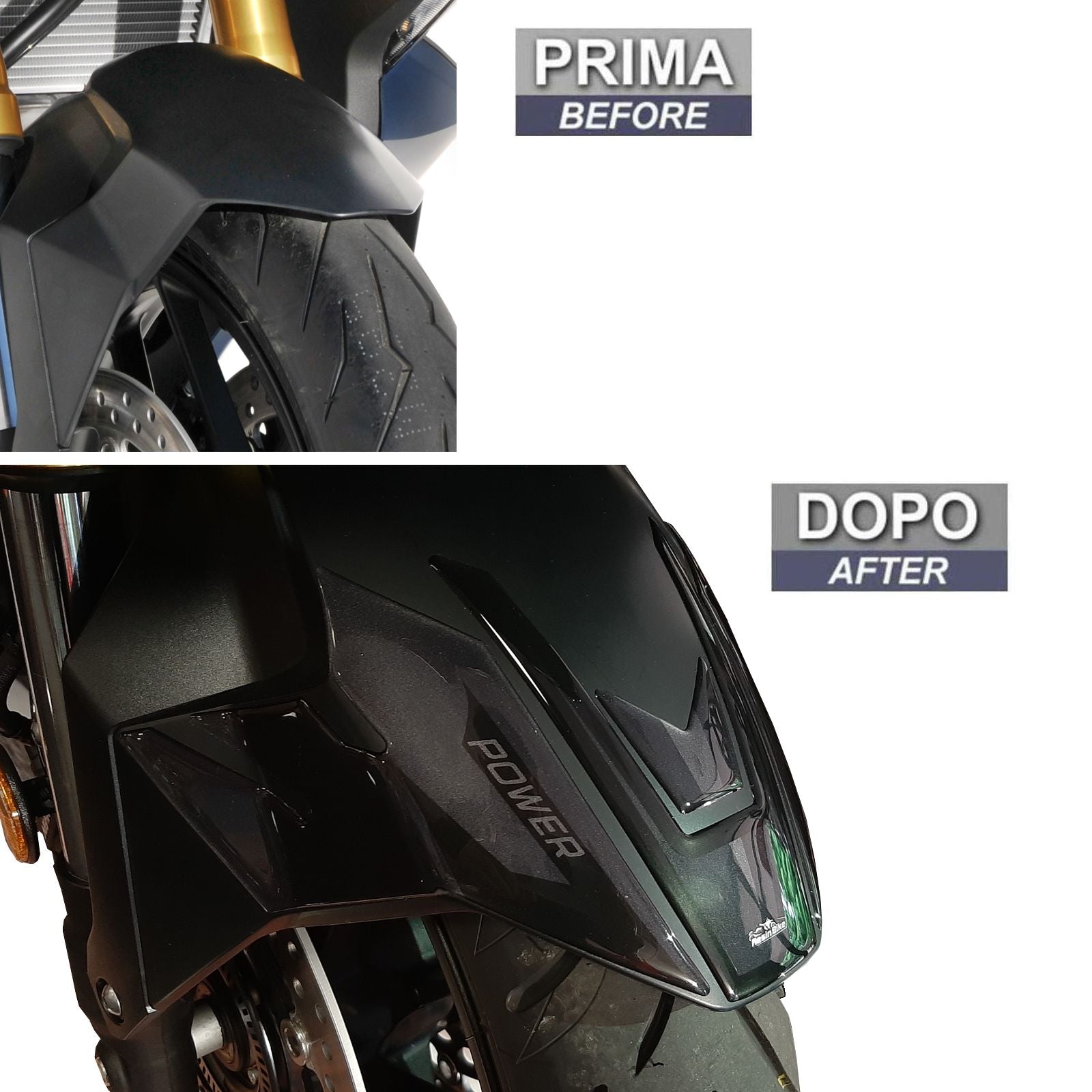 Resin Bike 3D Motorcycle Stickers - Front Fender | Honda Forza 750 2021>2026 -   Pyramid Motorcycle Accessories