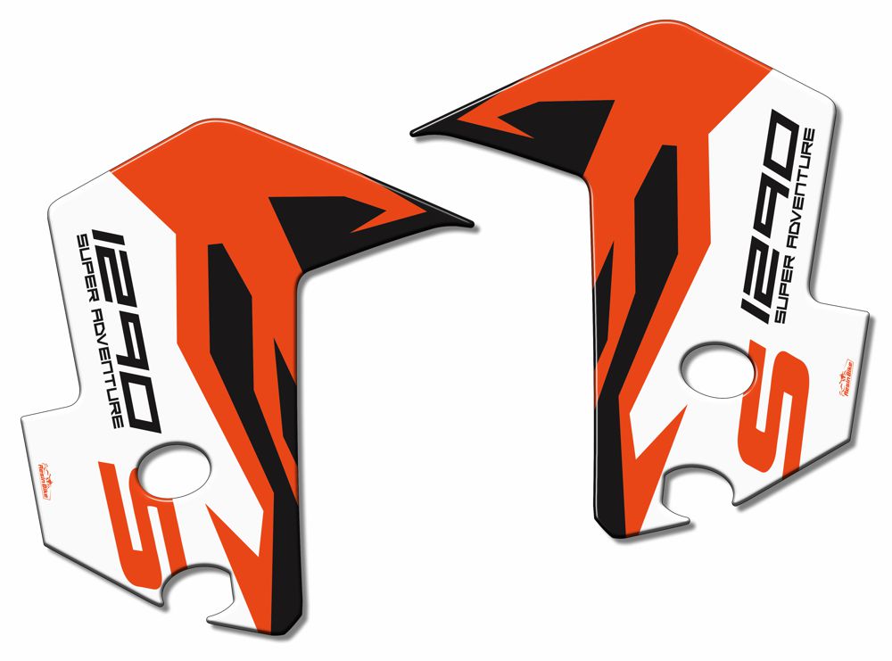 Resin Bike 3D Motorcycle Stickers - Front Fender | KTM 1290 Super Adventure S 2017>2020 RB-BS565891 -   Pyramid Motorcycle Accessories
