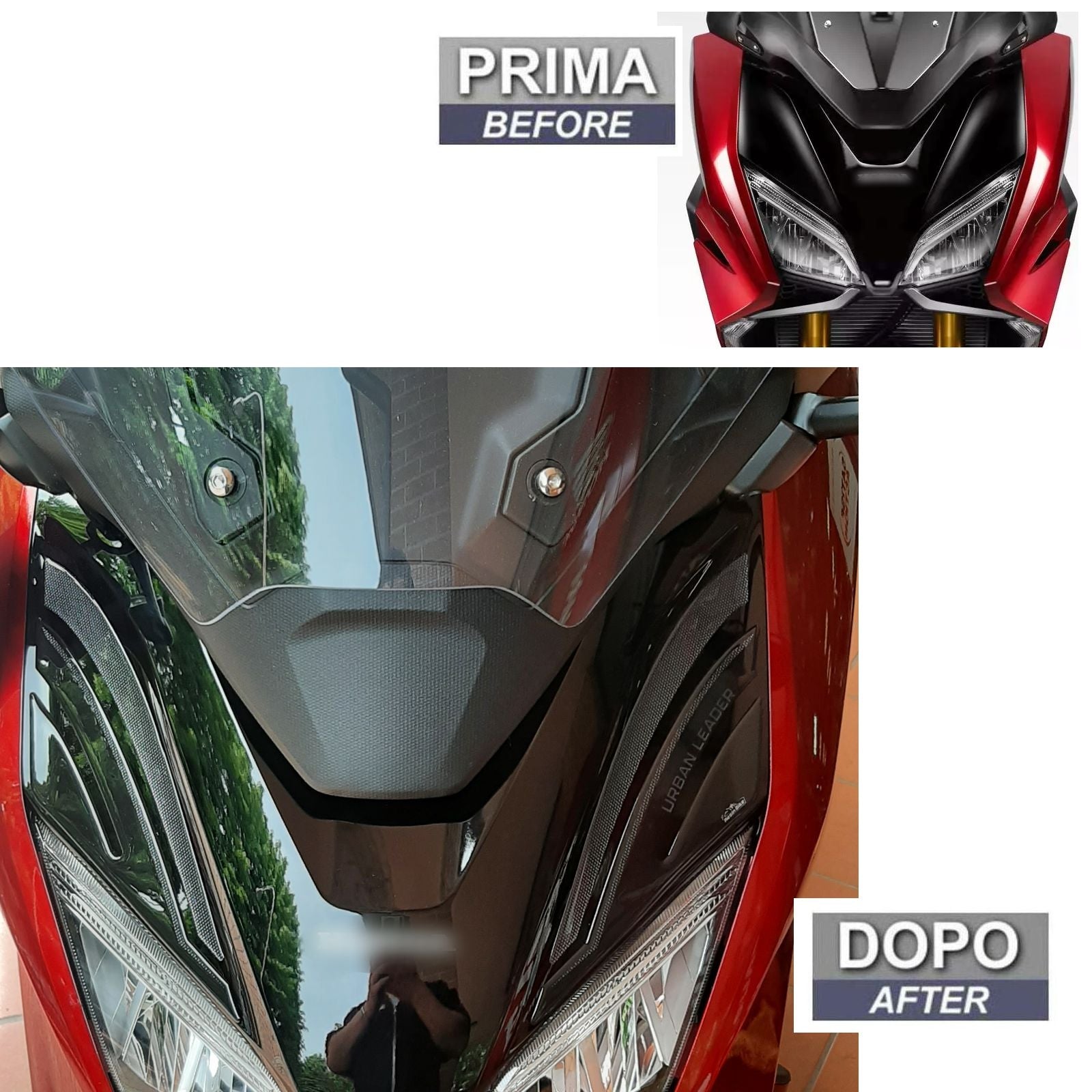 Resin Bike 3D Motorcycle Stickers - Windshield | Honda Forza 750 2021>2024 -   Pyramid Motorcycle Accessories