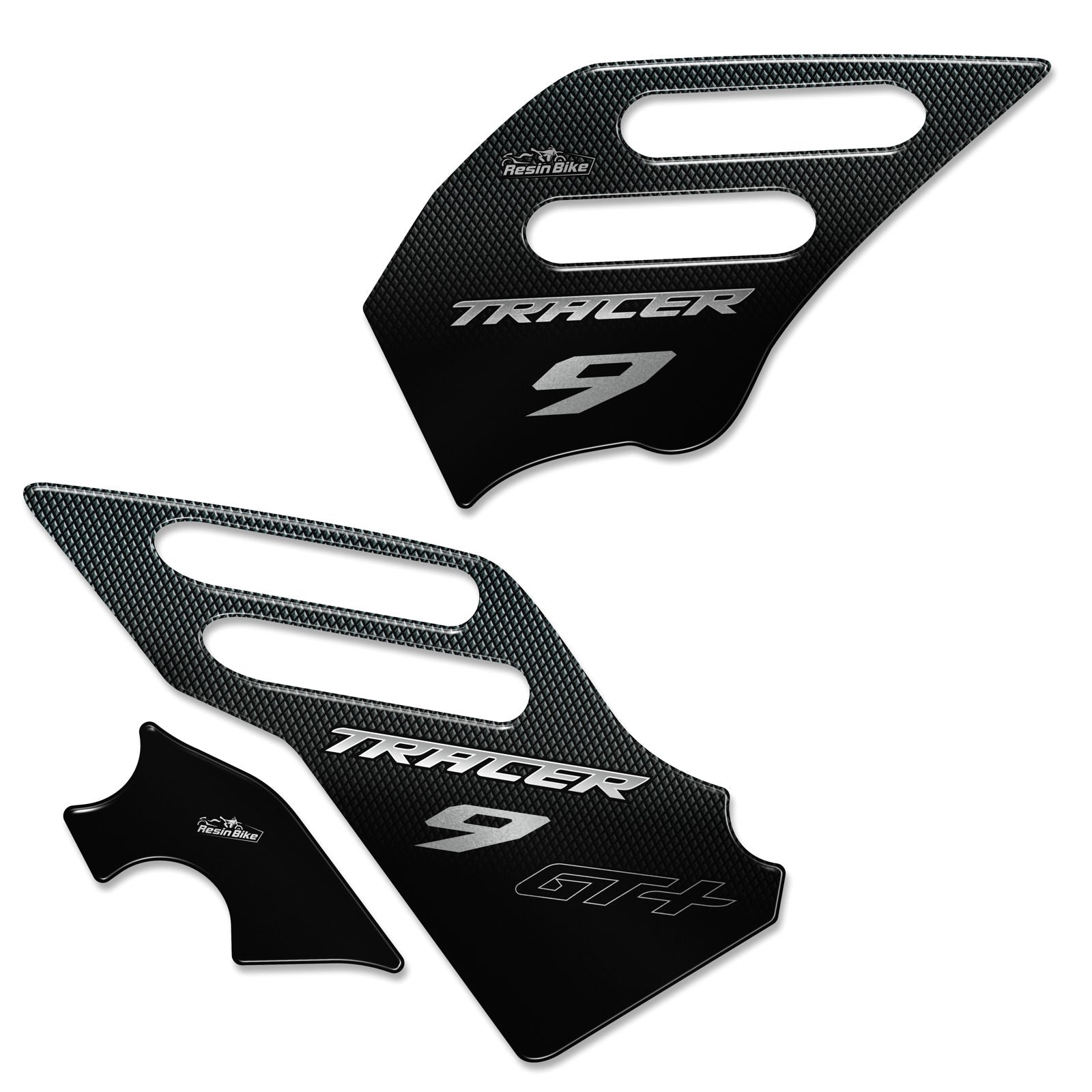 Resin Bike 3D Motorcycle Stickers - Heel Pads | Yamaha Tracer 9 GT+ 2021>2024 -   Pyramid Motorcycle Accessories