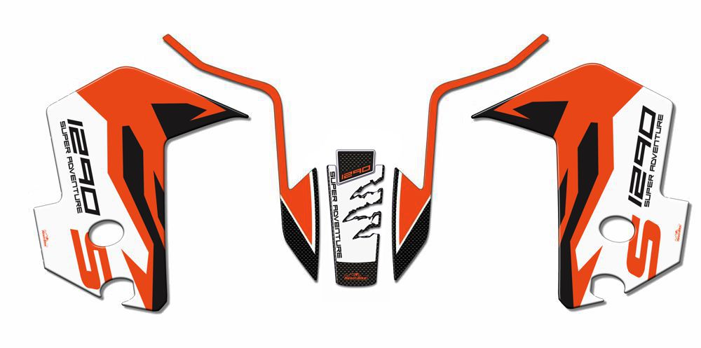 Resin Bike 3D Motorcycle Stickers - Basic Kit | KTM 1290 Super Adventure S 2017>2020 RB-B29706L7 -   Pyramid Motorcycle Accessories