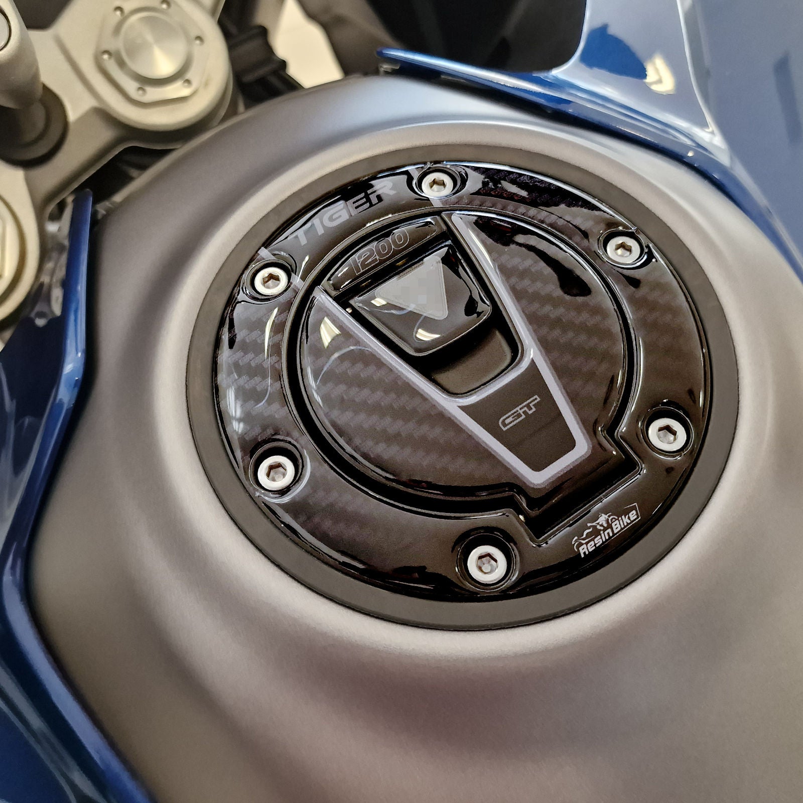 Resin Bike 3D Motorcycle Stickers - Fuel Cap | Triumph Tiger 1200 GT Pro 2022>2025 -   Pyramid Motorcycle Accessories