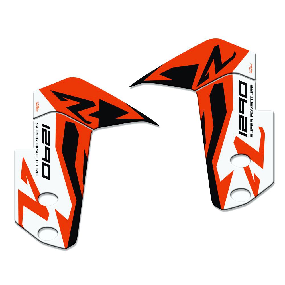 Resin Bike 3D Motorcycle Stickers - Front Fender | KTM 1290 Super Adventure R 2017>2020 RB-BC729993 -   Pyramid Motorcycle Accessories