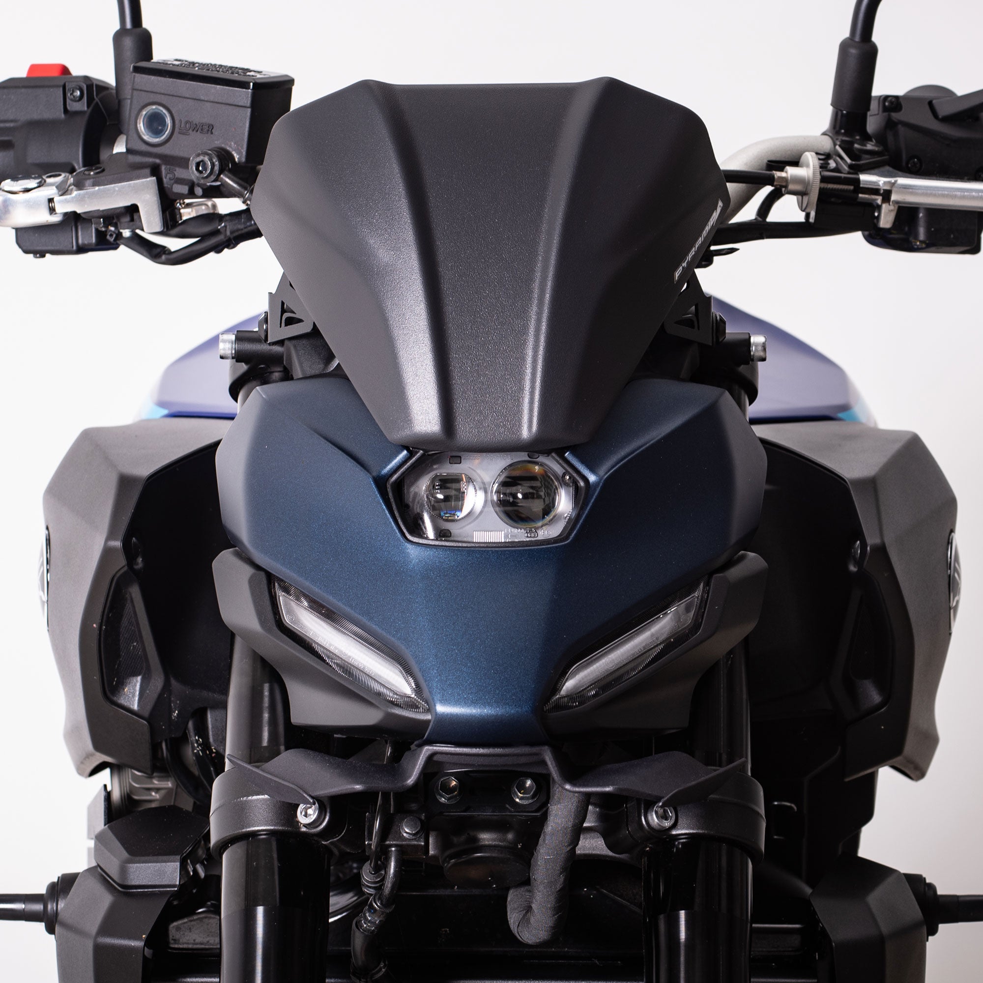 Pyramid Frontal Wing | Matte Black | Yamaha MT-07 2025>Current -   Pyramid Motorcycle Accessories