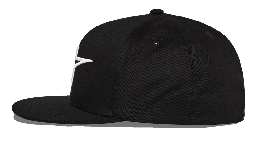 Alpinestars Ageless Flat Peak Cap | Black/White-Clothing-Pyramid Motorcycle Accessories