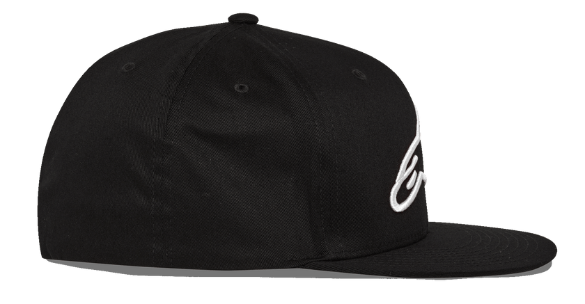 Alpinestars Ageless Flat Peak Cap | Black/White-Clothing-Pyramid Motorcycle Accessories