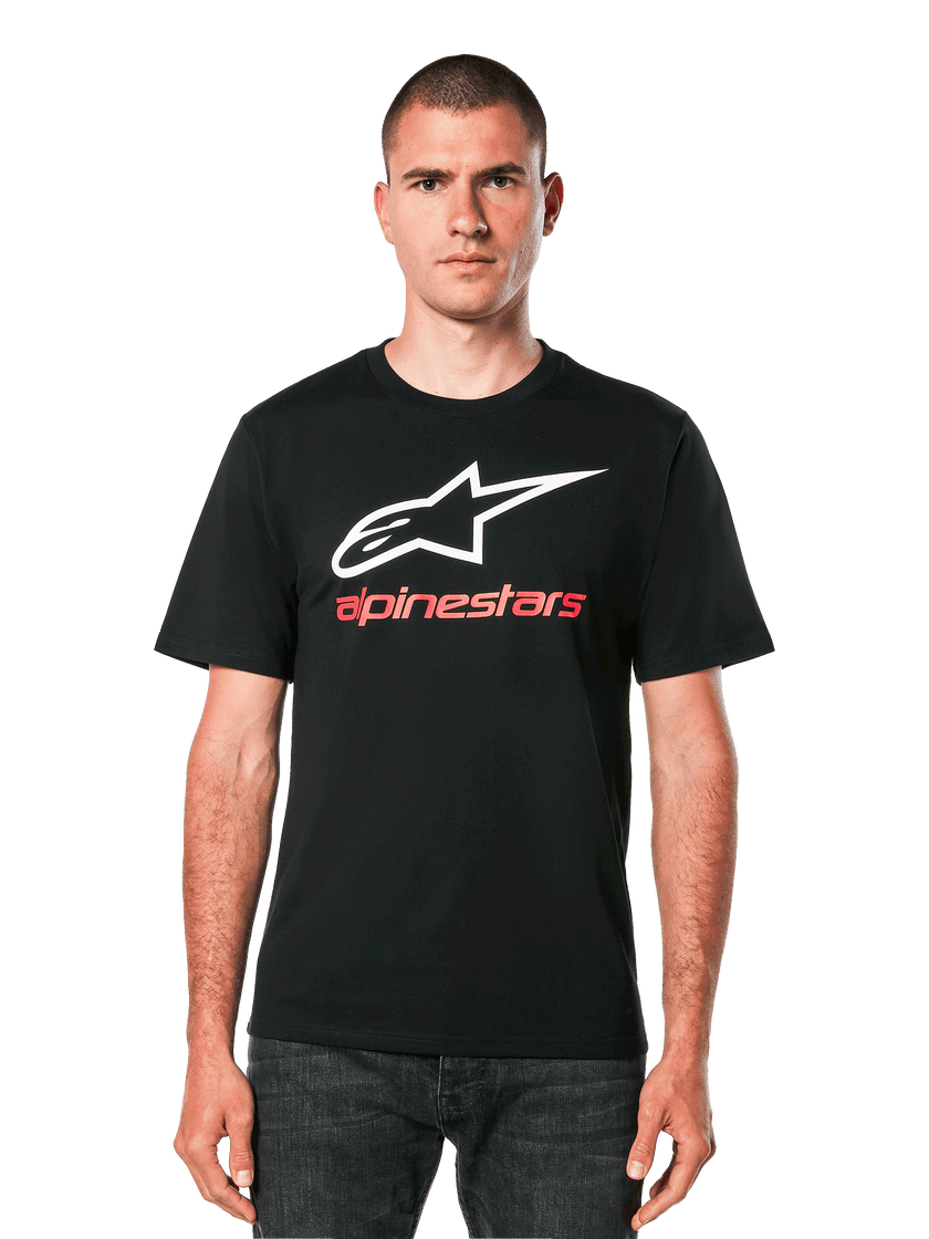 Alpinestars Always 2.0 CSF T-Shirt | Black/White/Red-Clothing-Pyramid Motorcycle Accessories