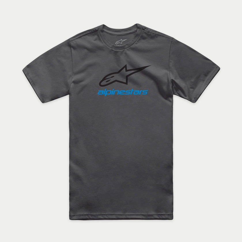 Alpinestars Always 2.0 CSF T-Shirt | Charcoal/Black/Blue-Clothing-Pyramid Motorcycle Accessories
