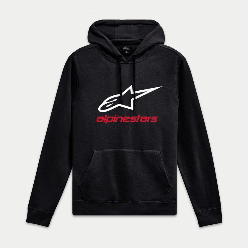 Alpinestars Always Hoodie V3 | Black/White/Red-Clothing-Pyramid Motorcycle Accessories