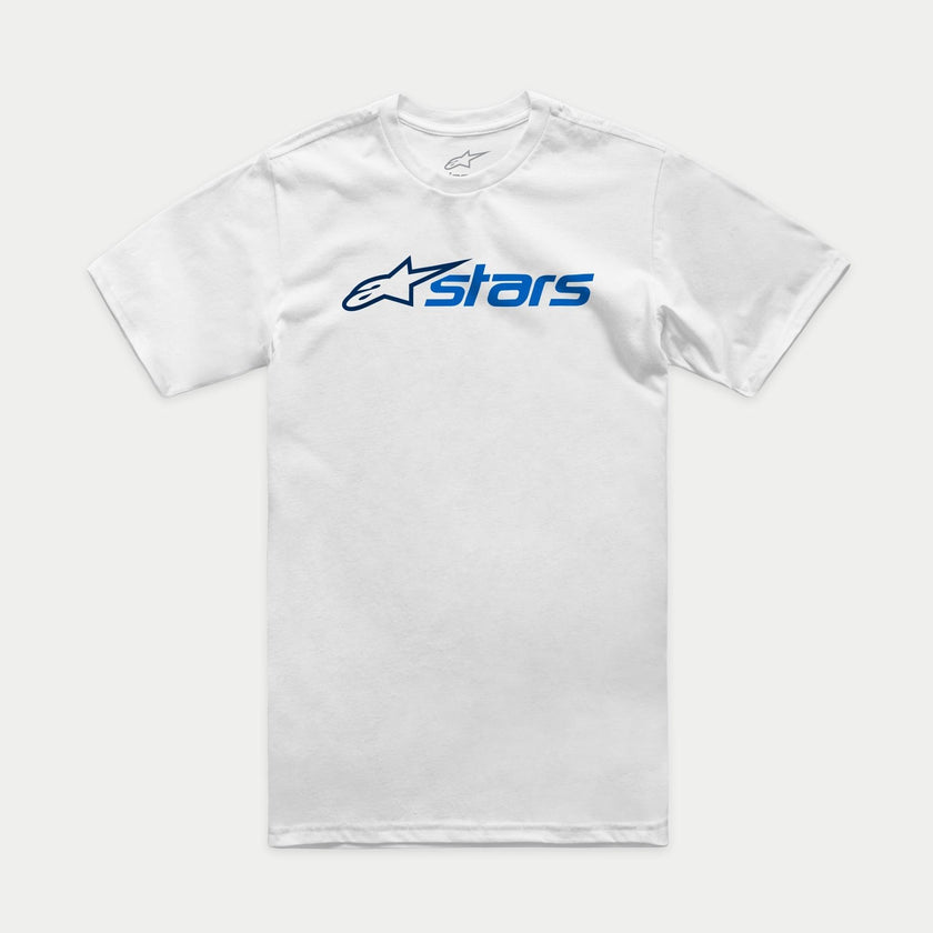 Alpinestars Blaze 2.0 CSF T-Shirt | White/Navy/Blue-Clothing-Pyramid Motorcycle Accessories