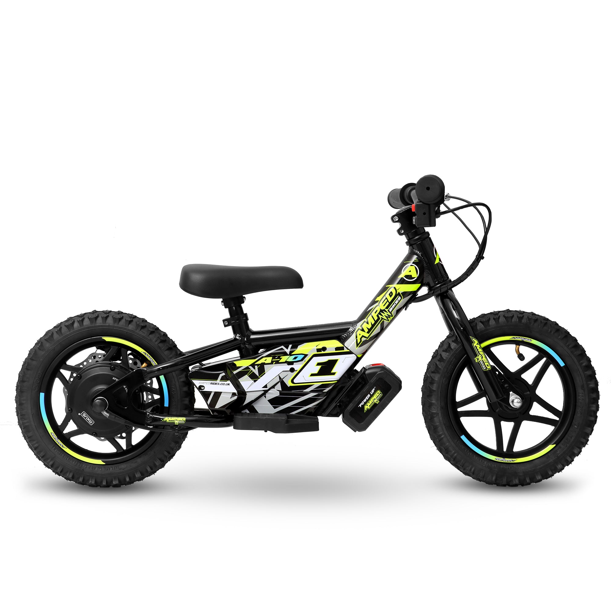 Amped A10 Kids Electric Bike | Black-Electric Bikes-Pyramid Motorcycle Accessories