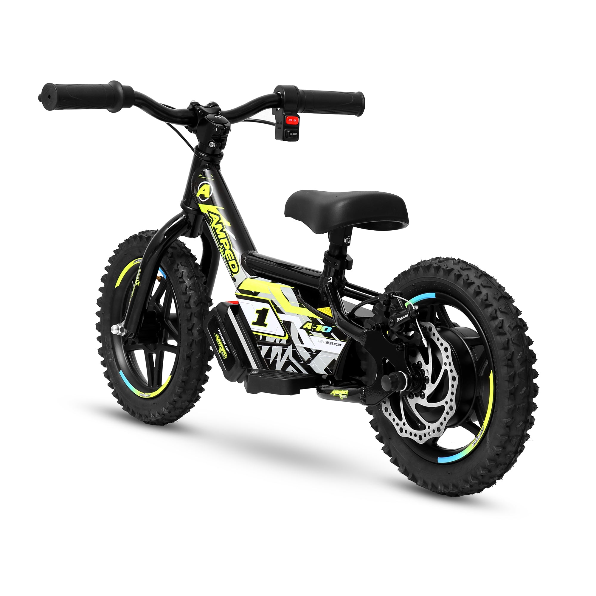 Amped A10 Kids Electric Bike | Black-Electric Bikes-Pyramid Motorcycle Accessories