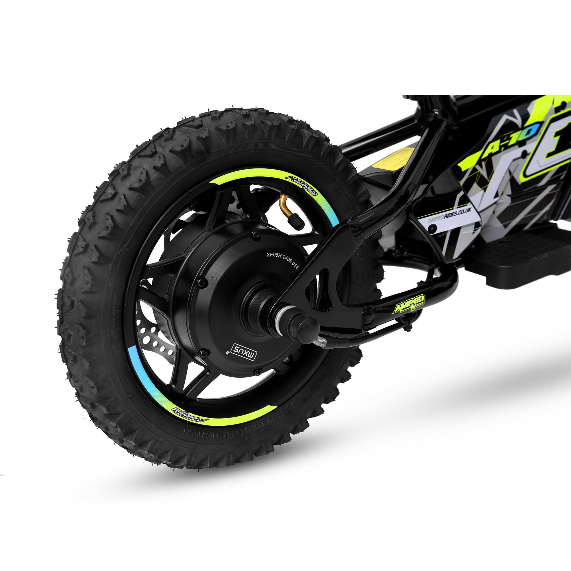 Amped A10 Kids Electric Bike | Black-Electric Bikes-Pyramid Motorcycle Accessories